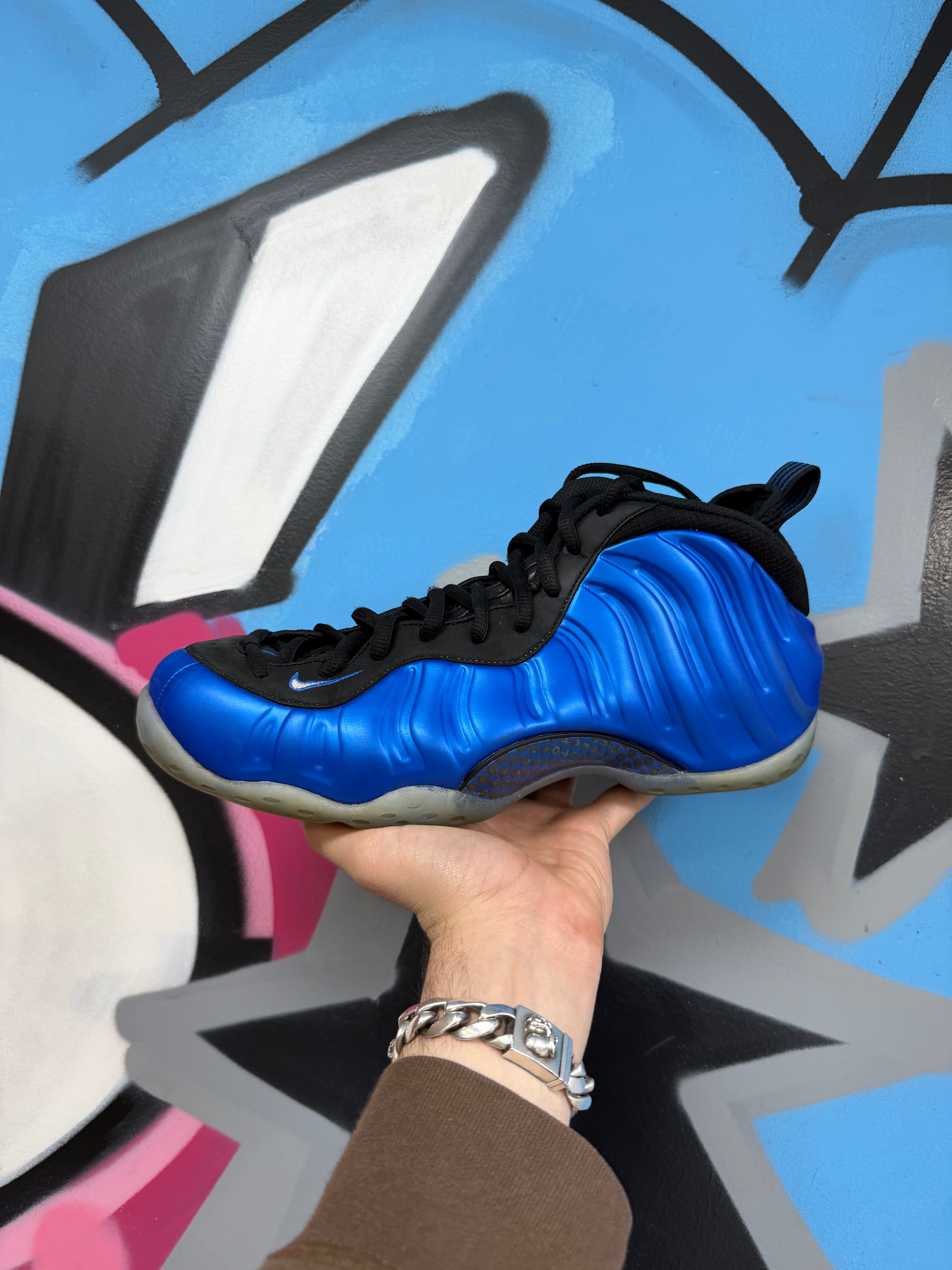 Nike Blue Foamposite Sneakers