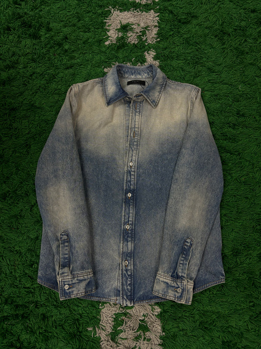 Amiri Jacket Light Wash MA All Over Print Like New Small