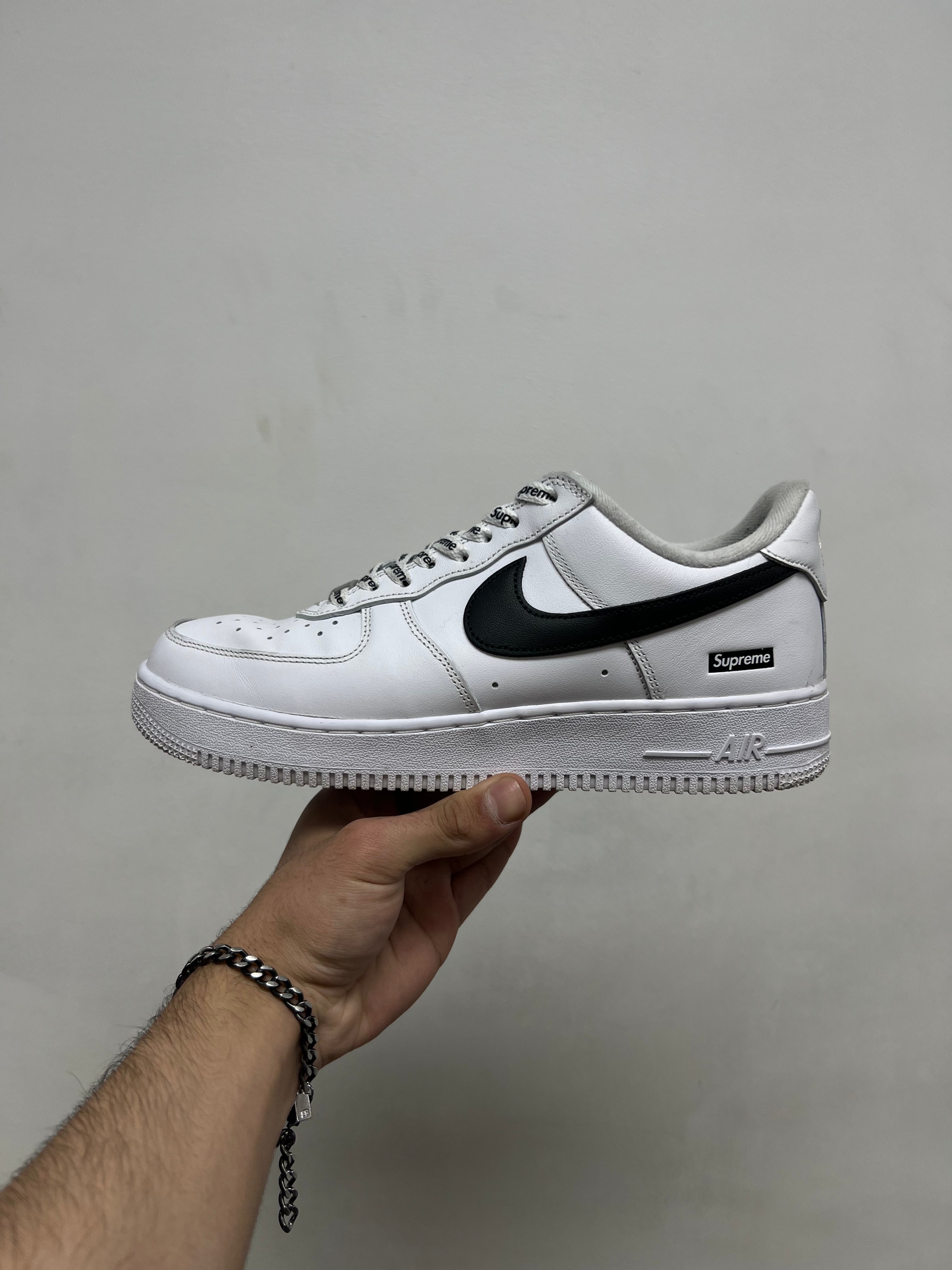 Nike Supreme AF1 White Black Sneakers