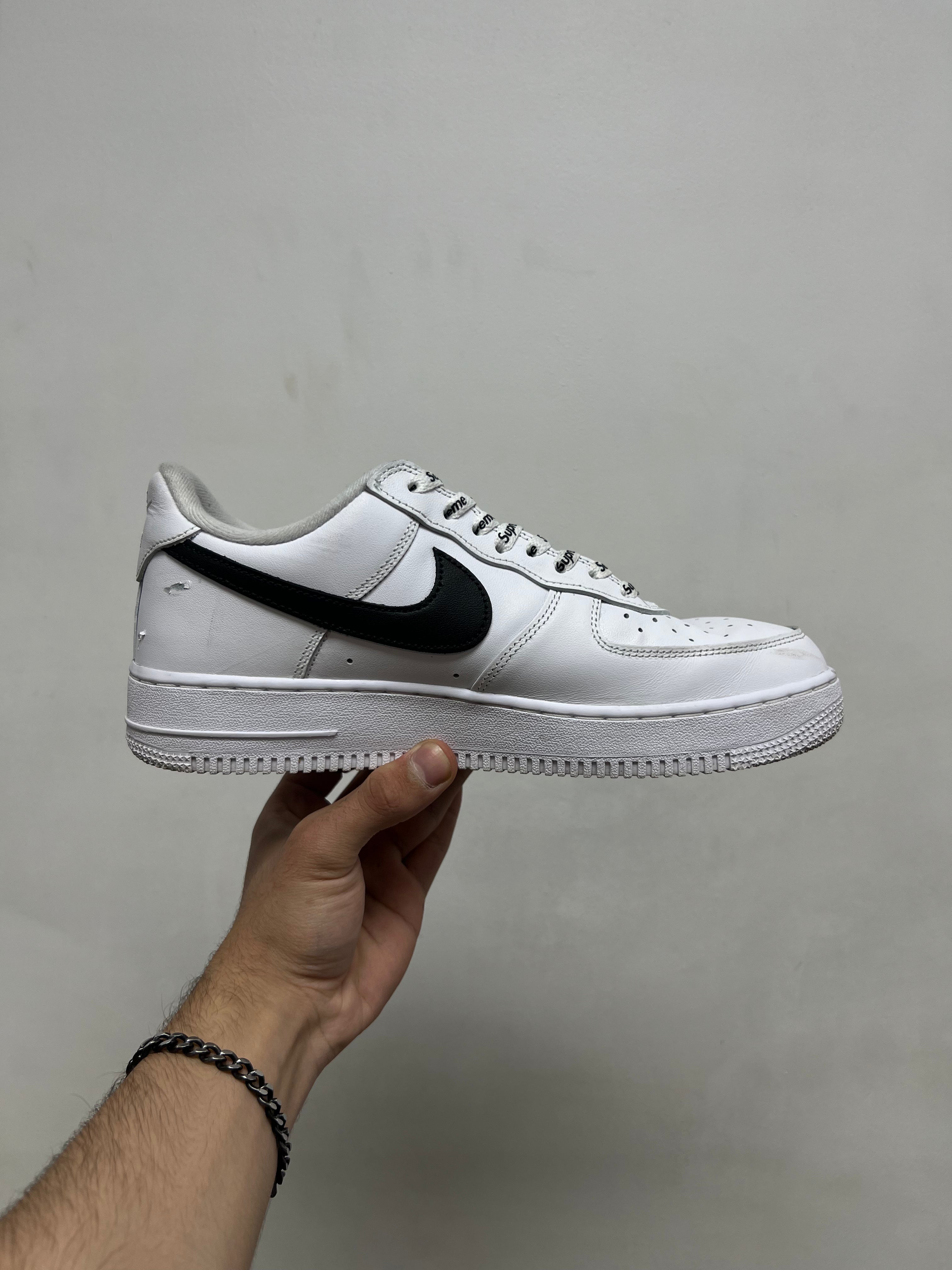 Nike Supreme AF1 White Black Sneakers