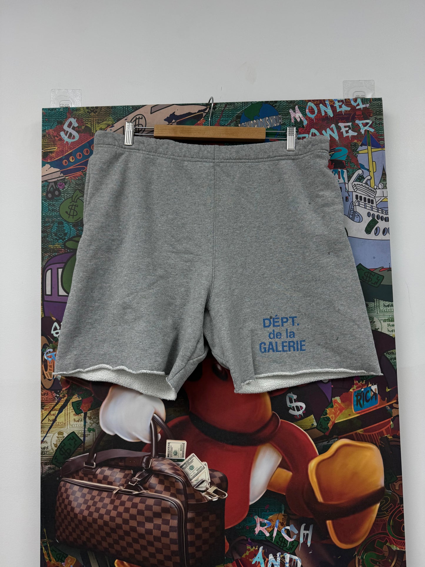 Gallery Dept Sweatshorts Grey Blue Used XXL N/A