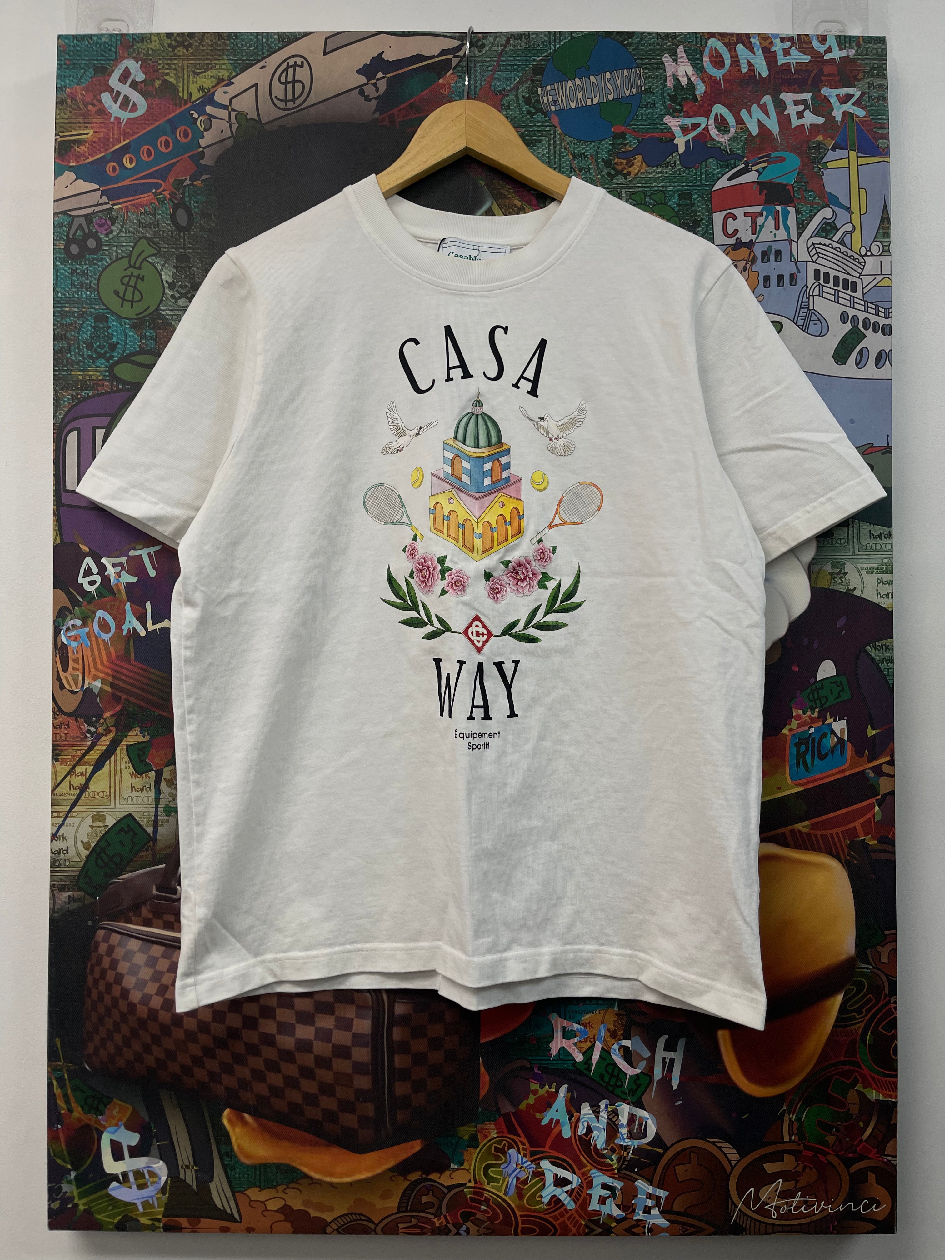 Casablanca White Tennis Way Tee