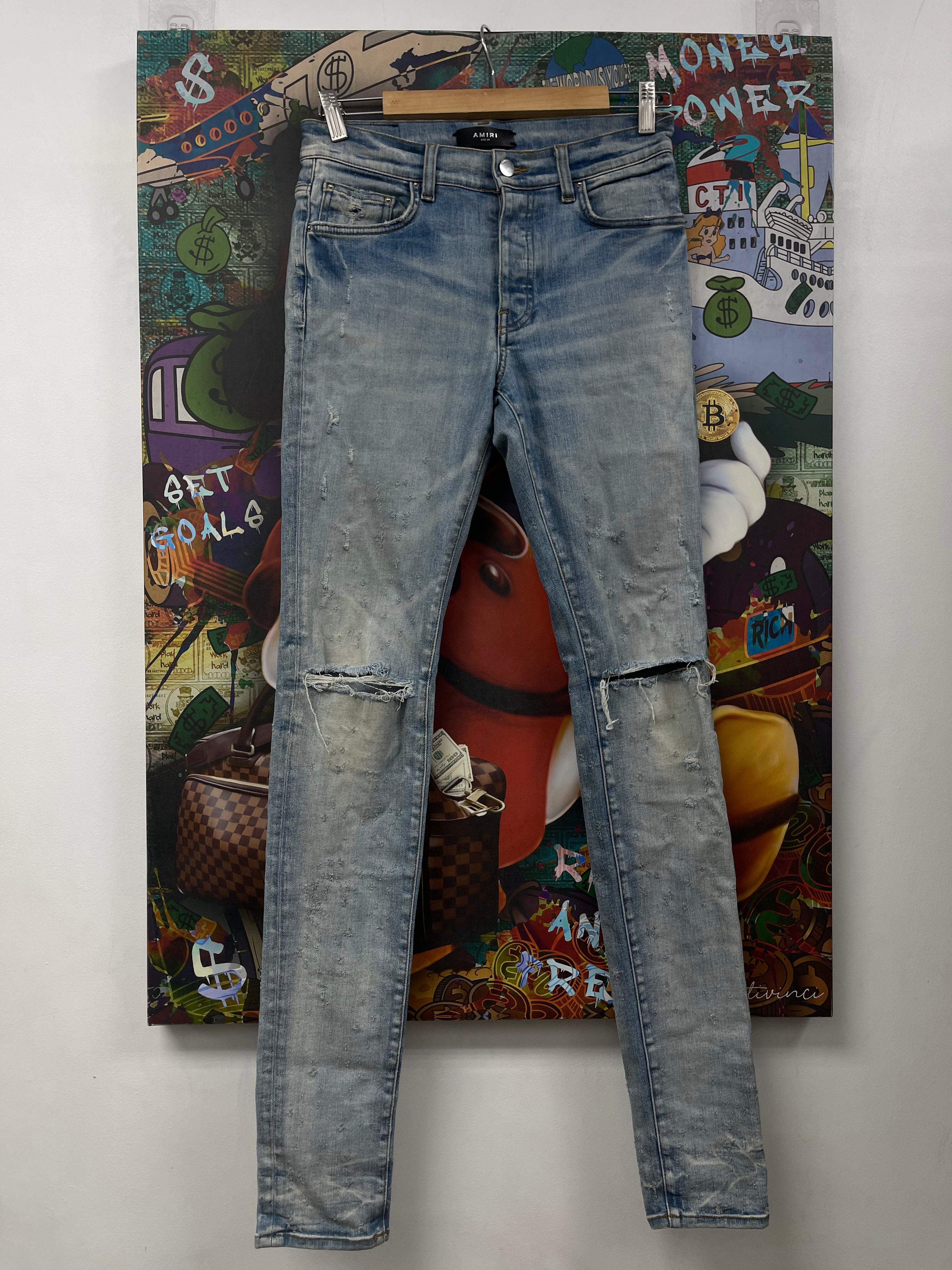 Amiri Light Wash Shotgun Jeans