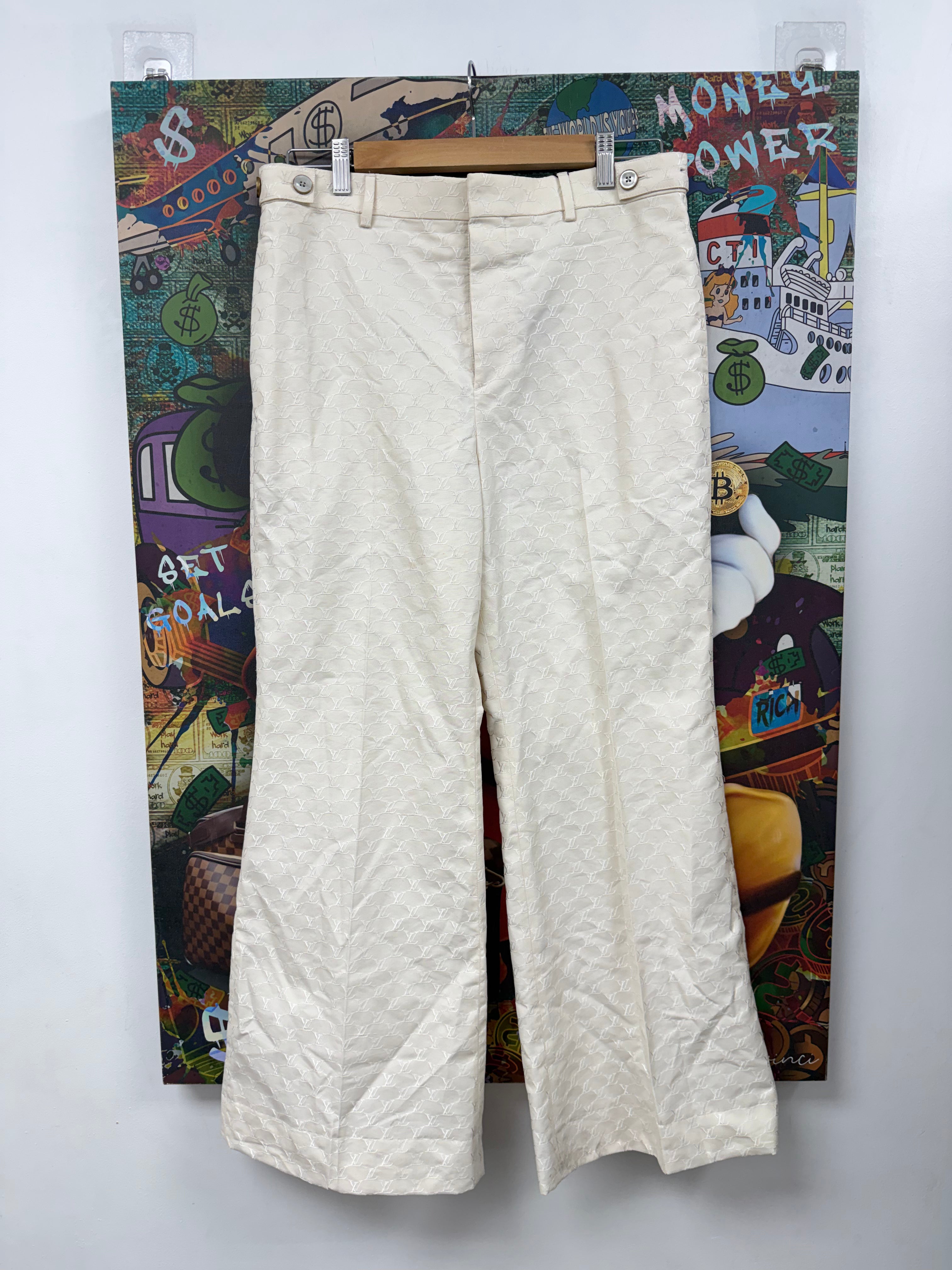 Louis Vuitton Tan Monogram Chino (Altered) Pants