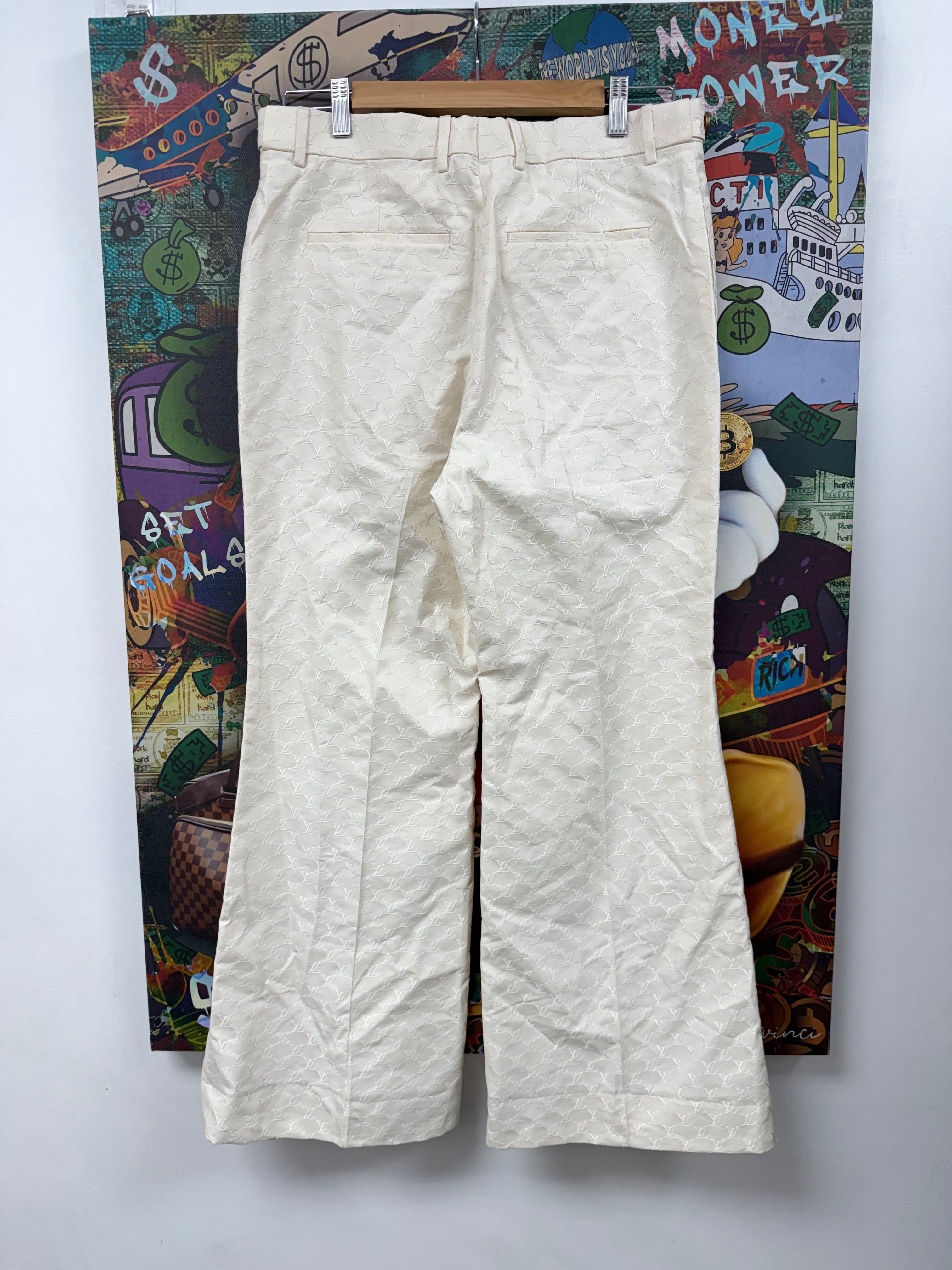 Louis Vuitton Tan Monogram Chino (Altered) Pants