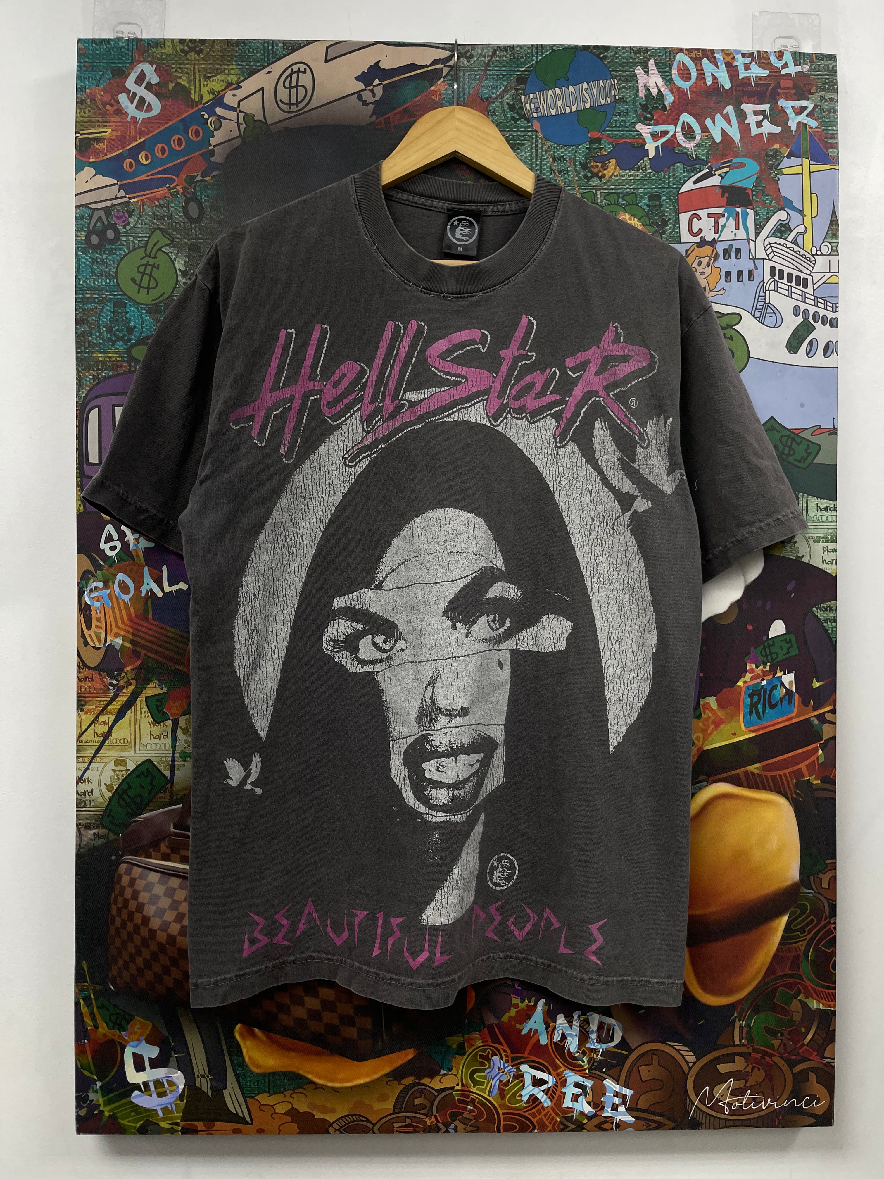 Hellstar Grey Pink Beautiful People Tee