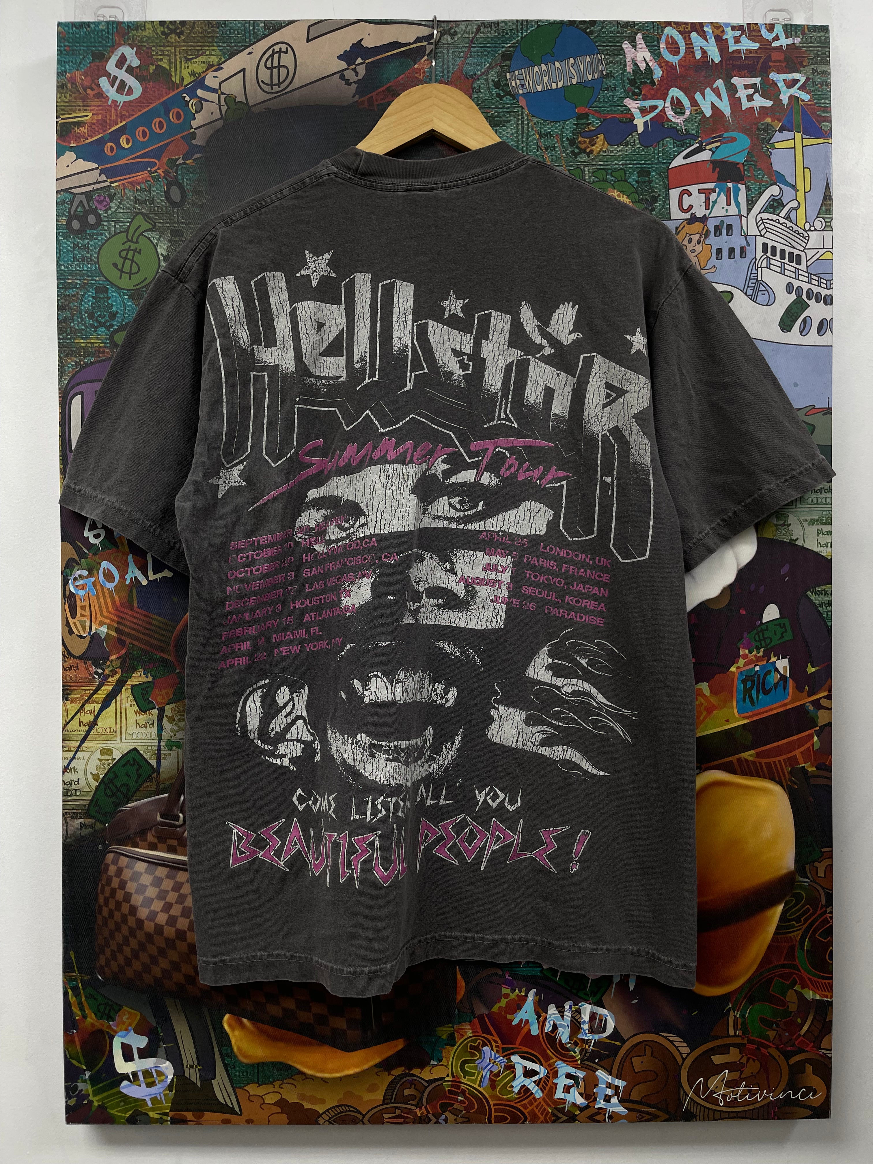 Hellstar Grey Pink Beautiful People Tee