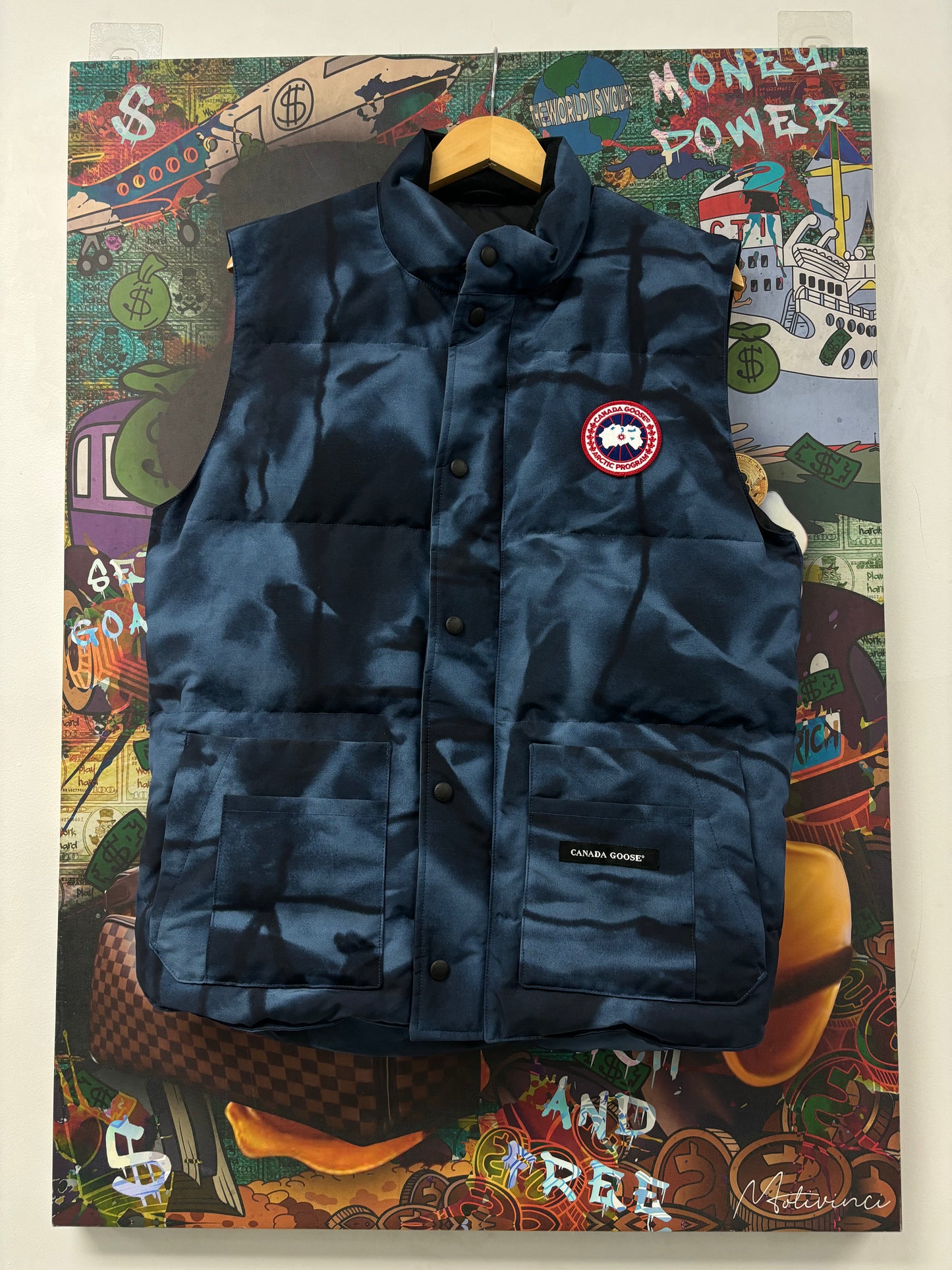 Canada Goose Vest Blue Used Medium