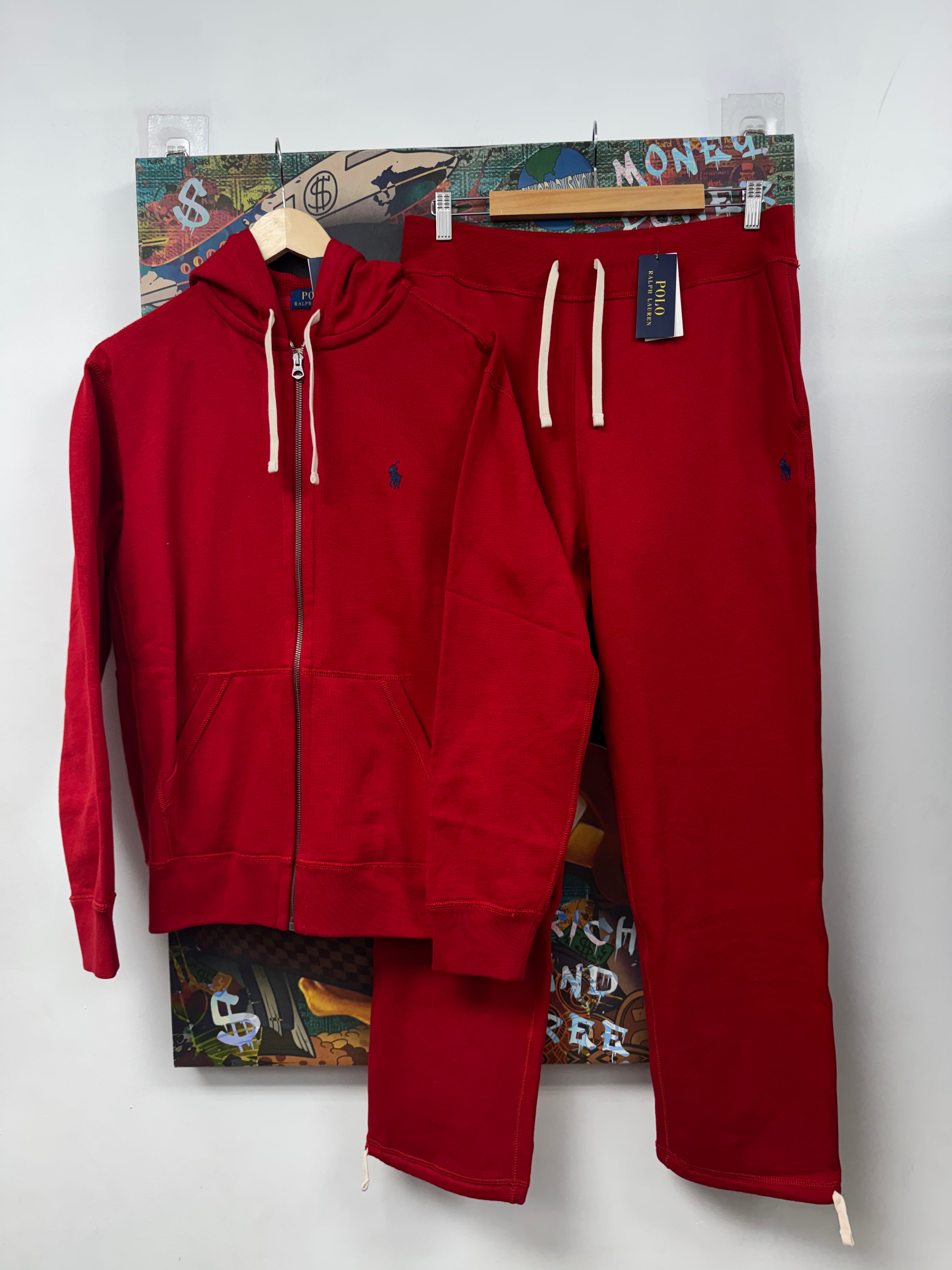 Polo Red Navy (Stained) Sweatsuit