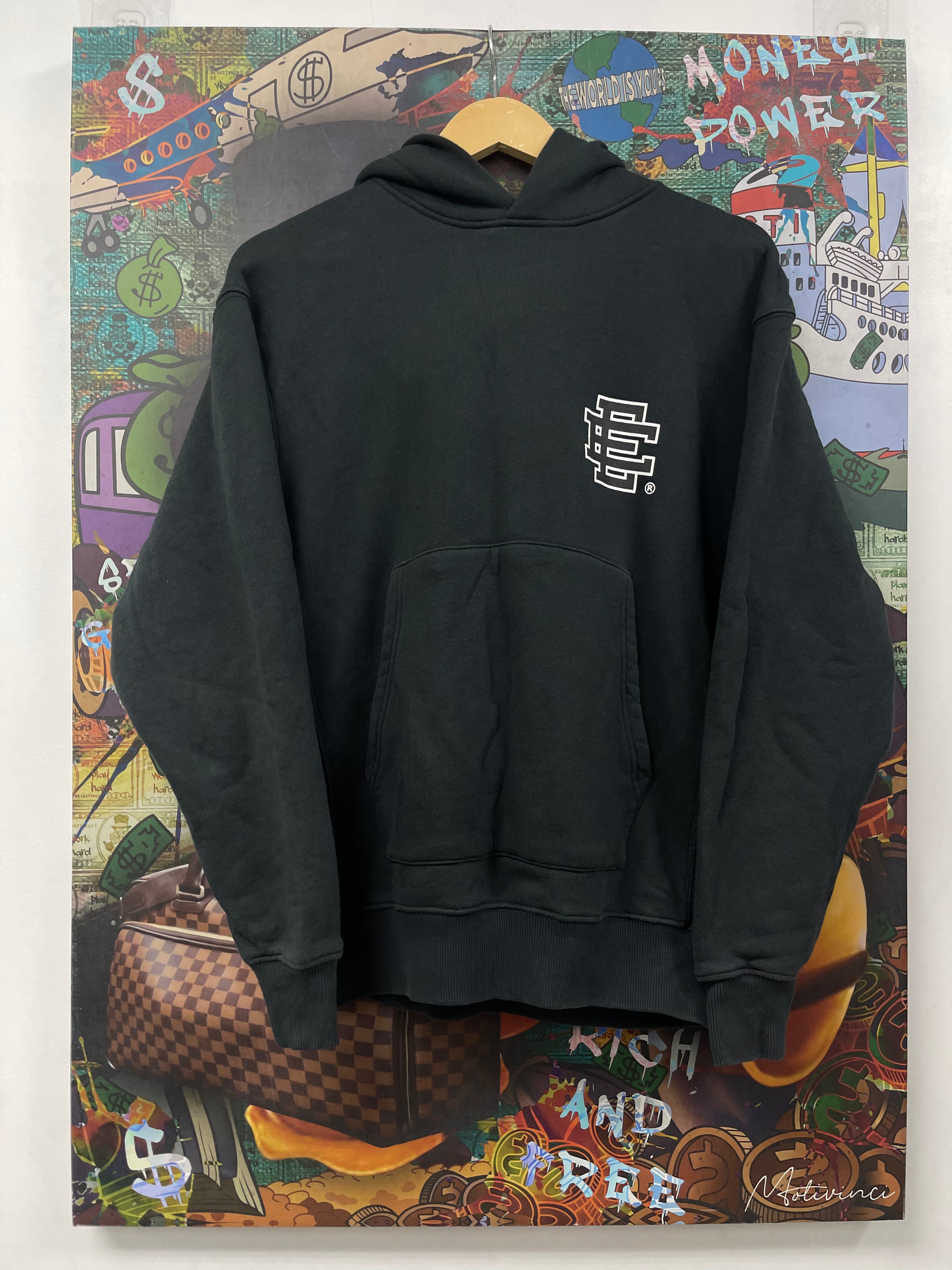 Eric Emanuel Black Logo Hoodie