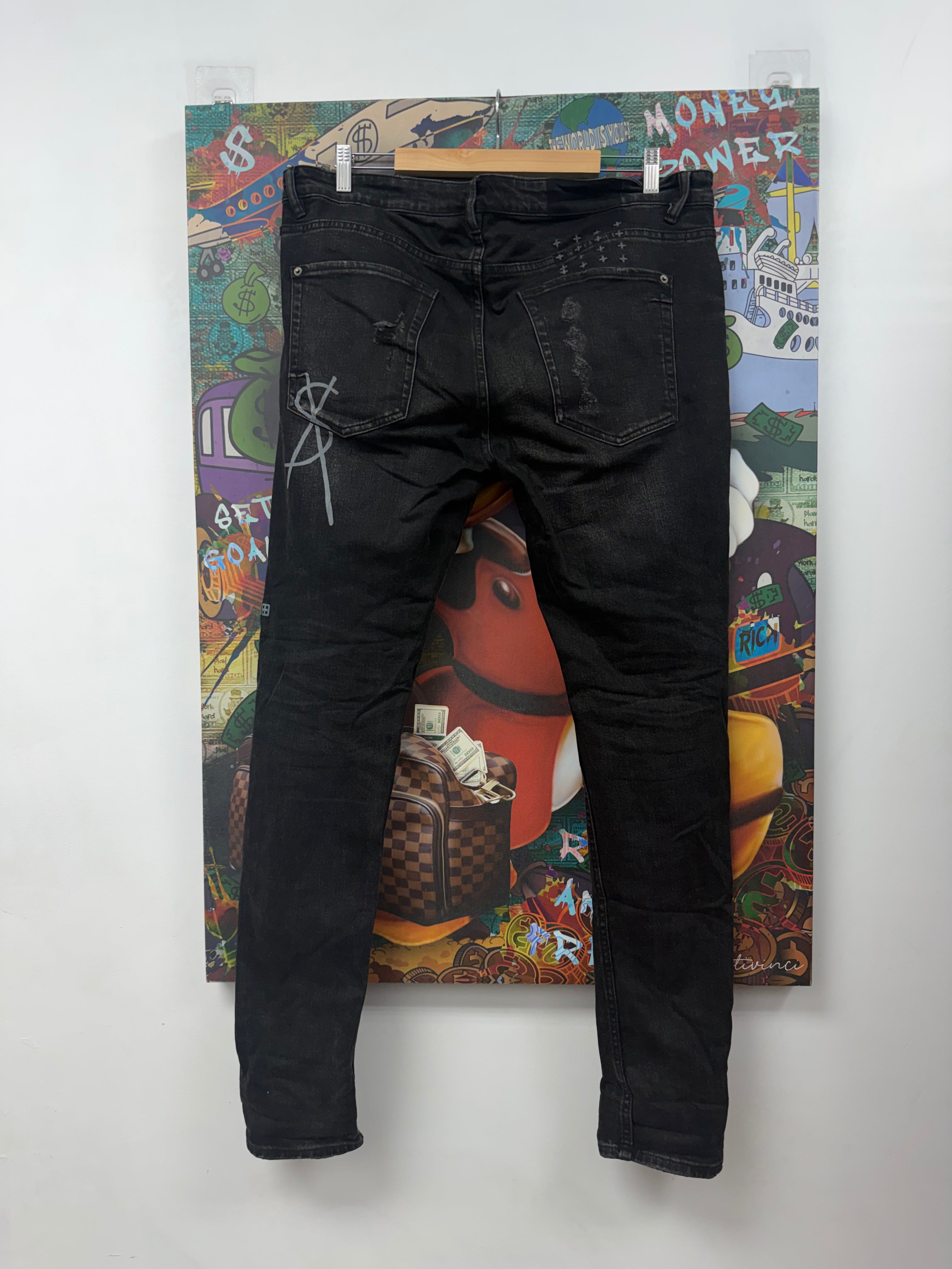 Ksubi Black Bring Back Life Ripped Jeans