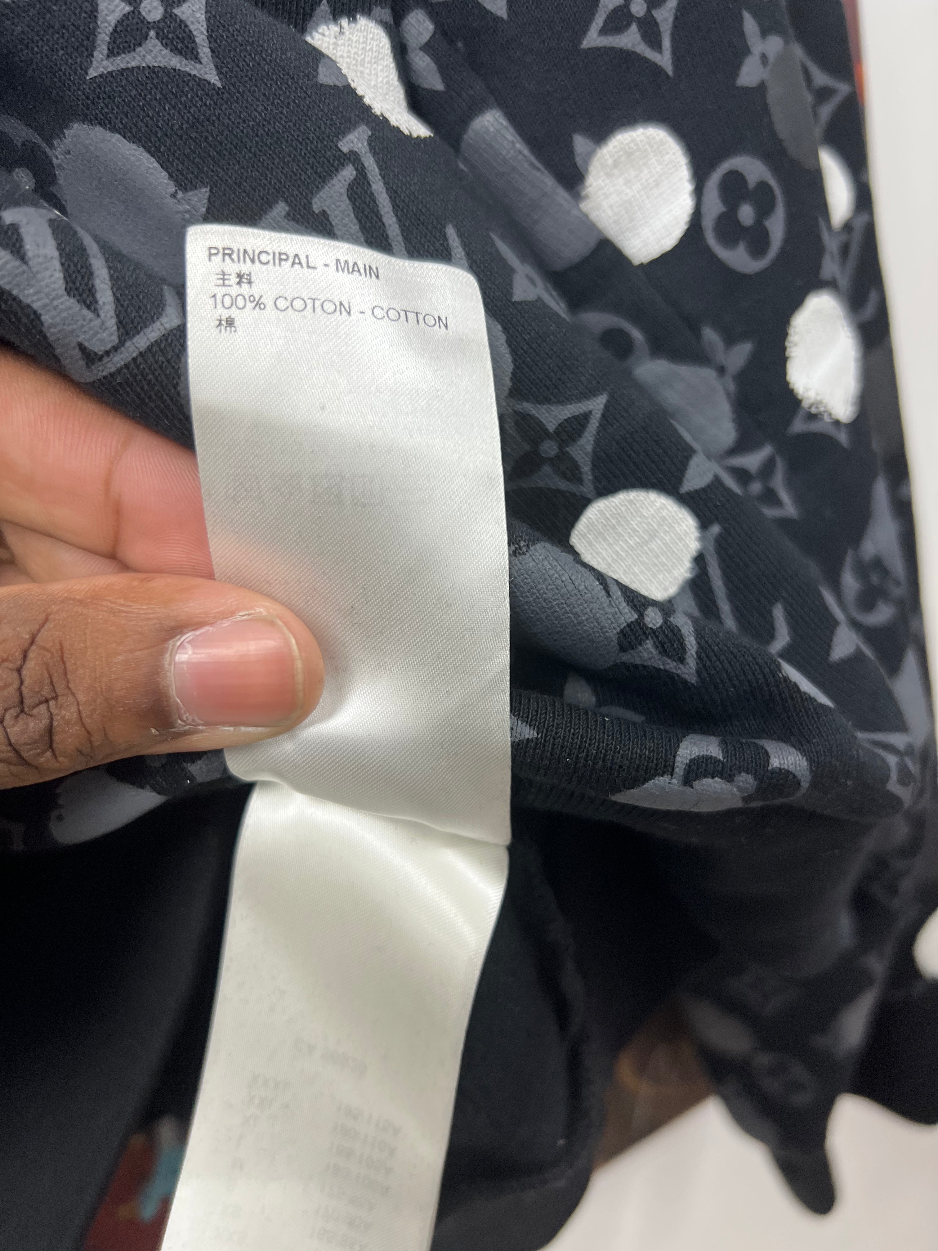 Louis Vuitton Black Grey Monogram Polka Dot (4L) Crewneck