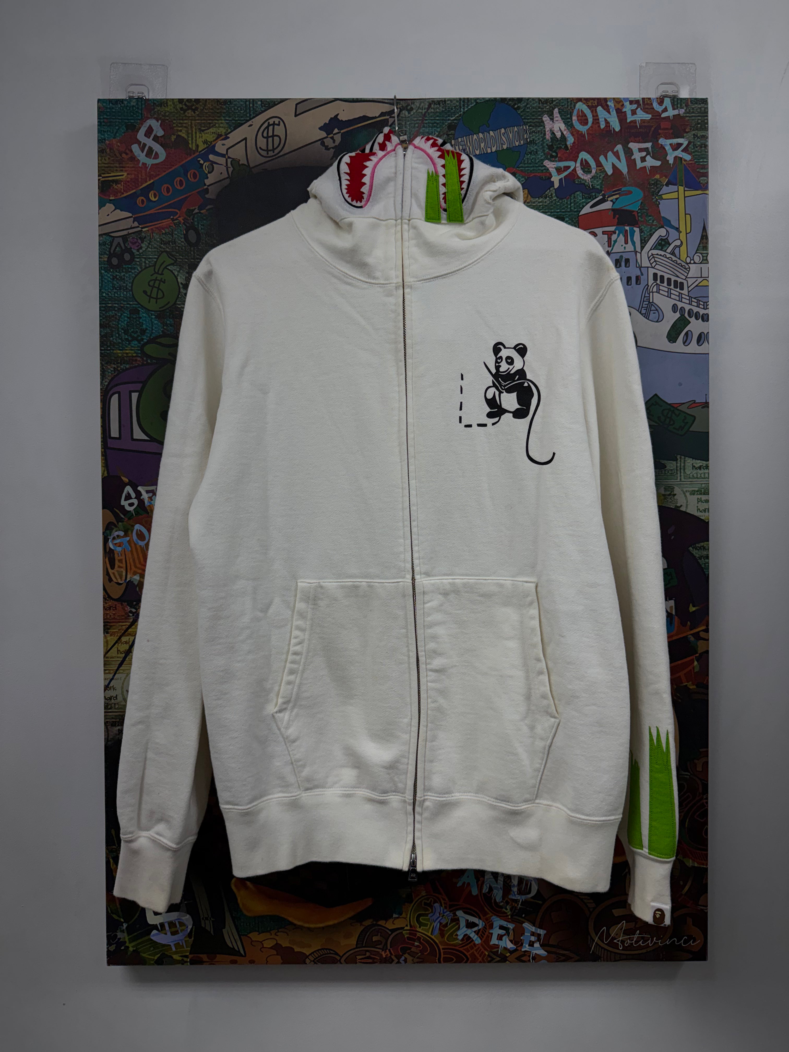 BAPE White Panda Zip Up