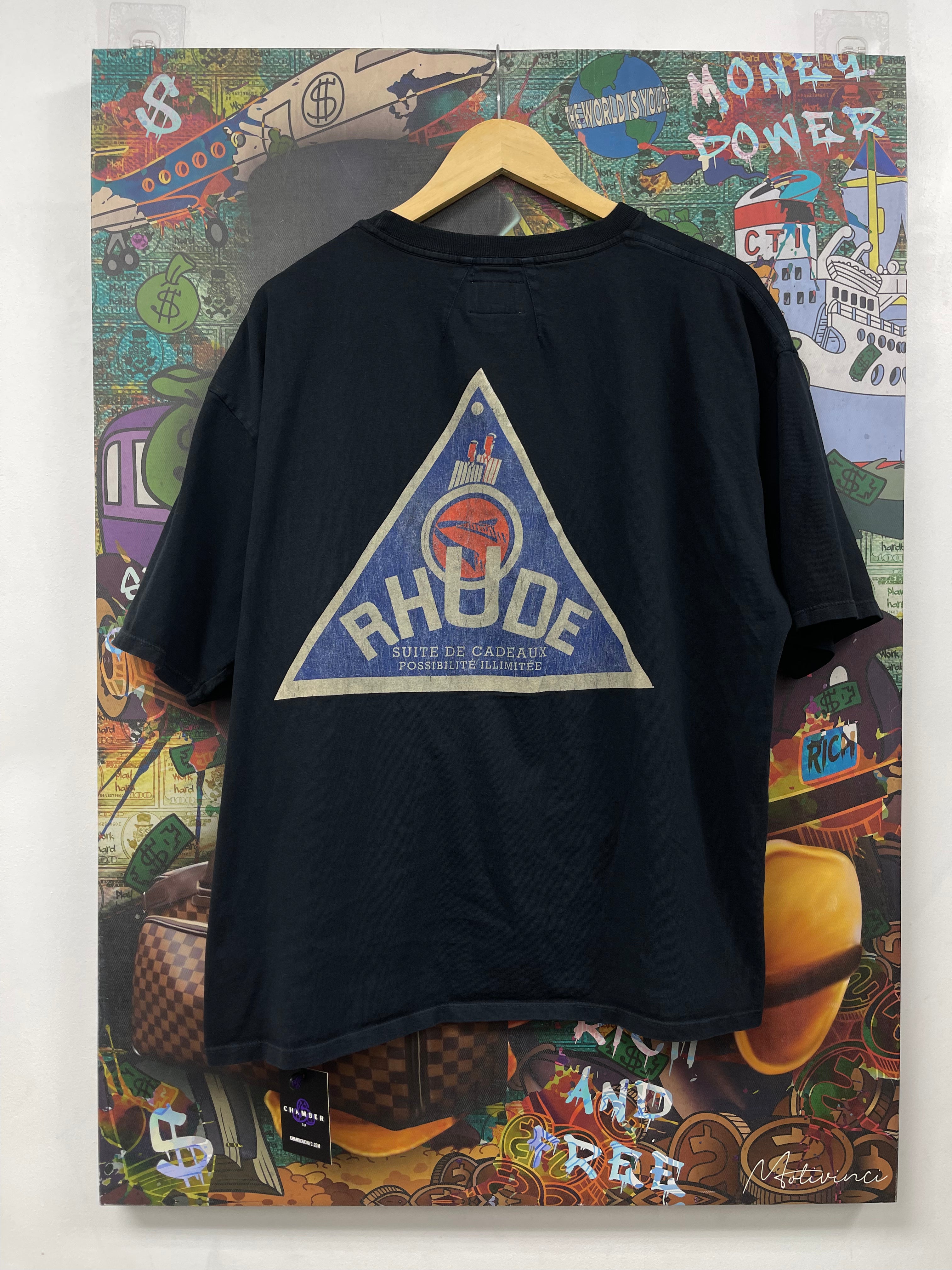 Rhude Black Suite De Cadeaux Tee