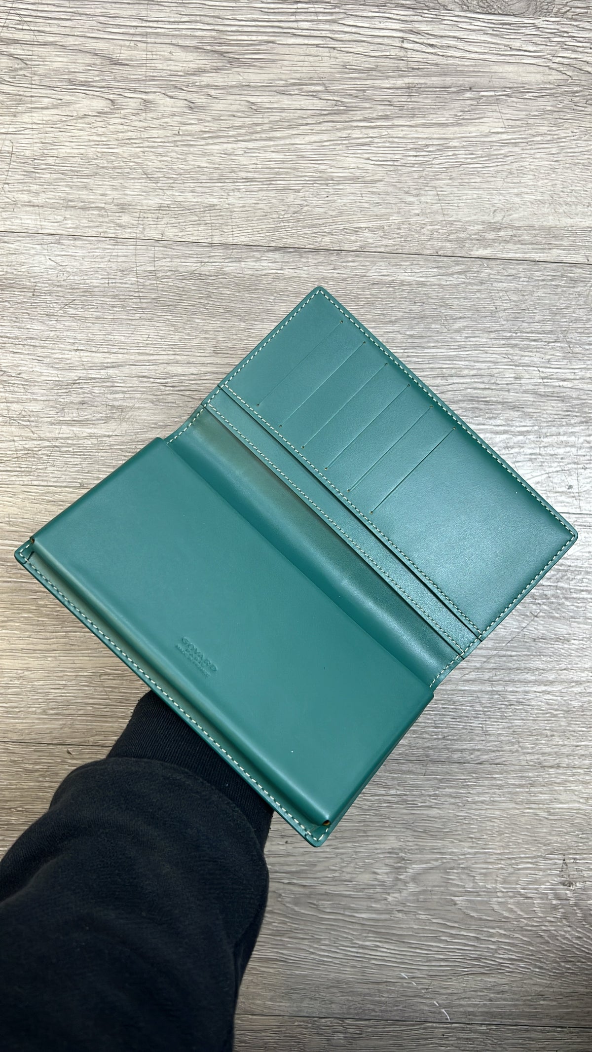 Goyard Green Passport Holder Wallet