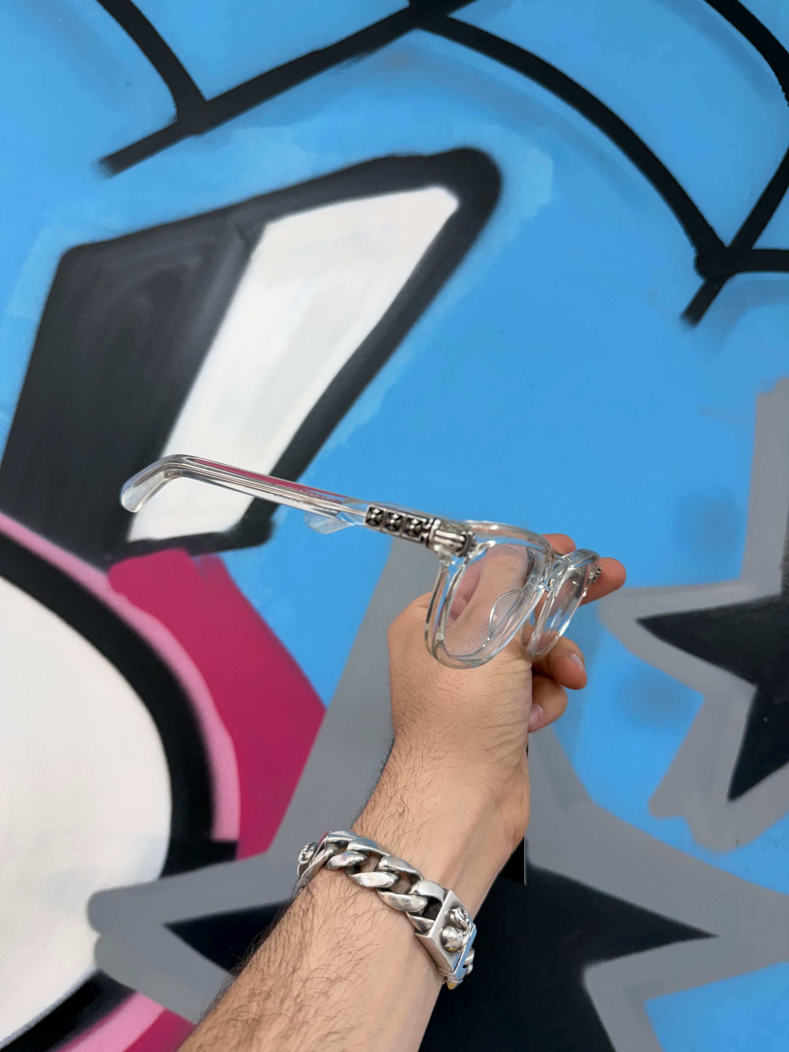 Chrome Hearts Clear Smoke Show Glasses