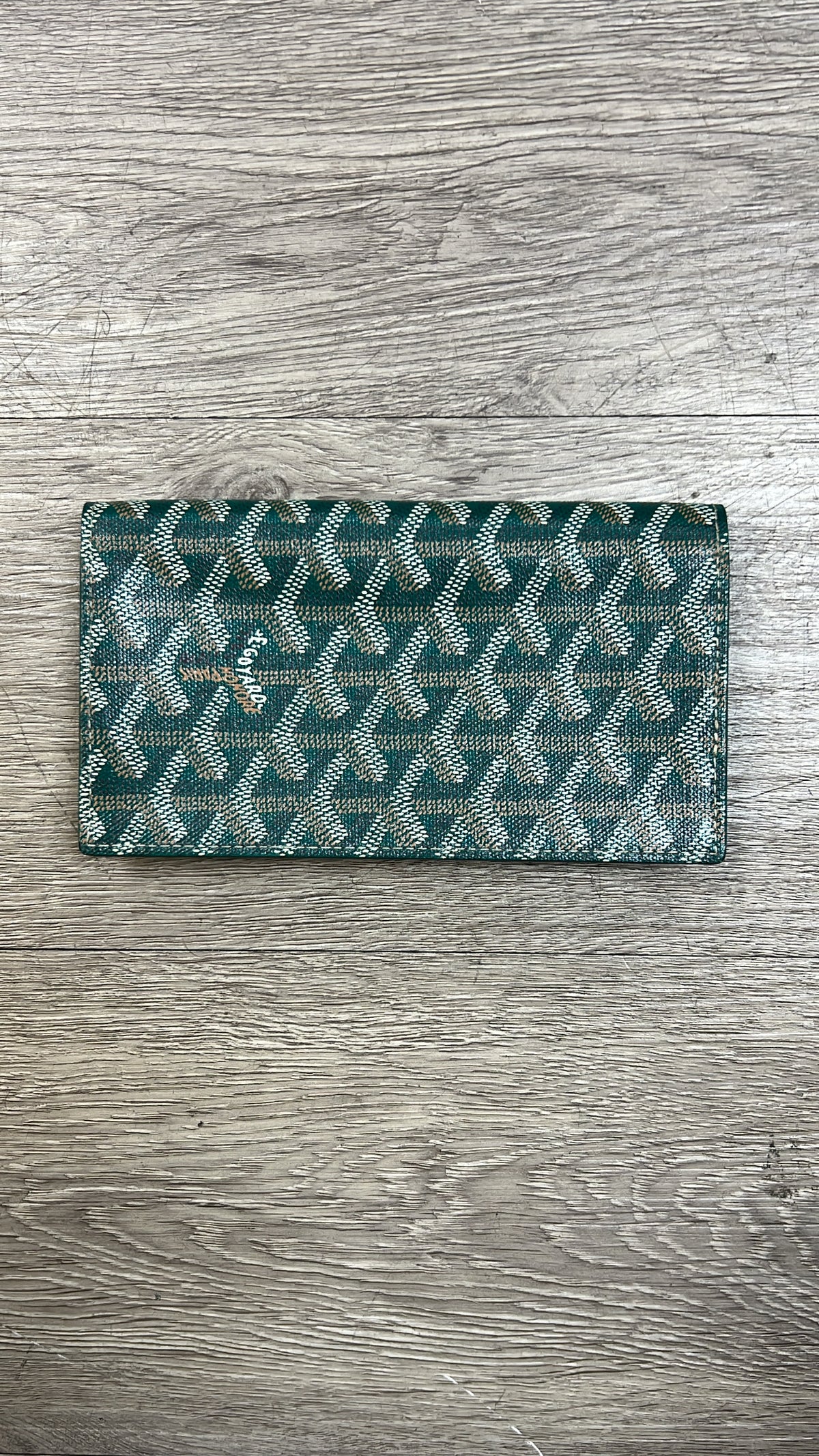 Goyard Green Passport Holder Wallet