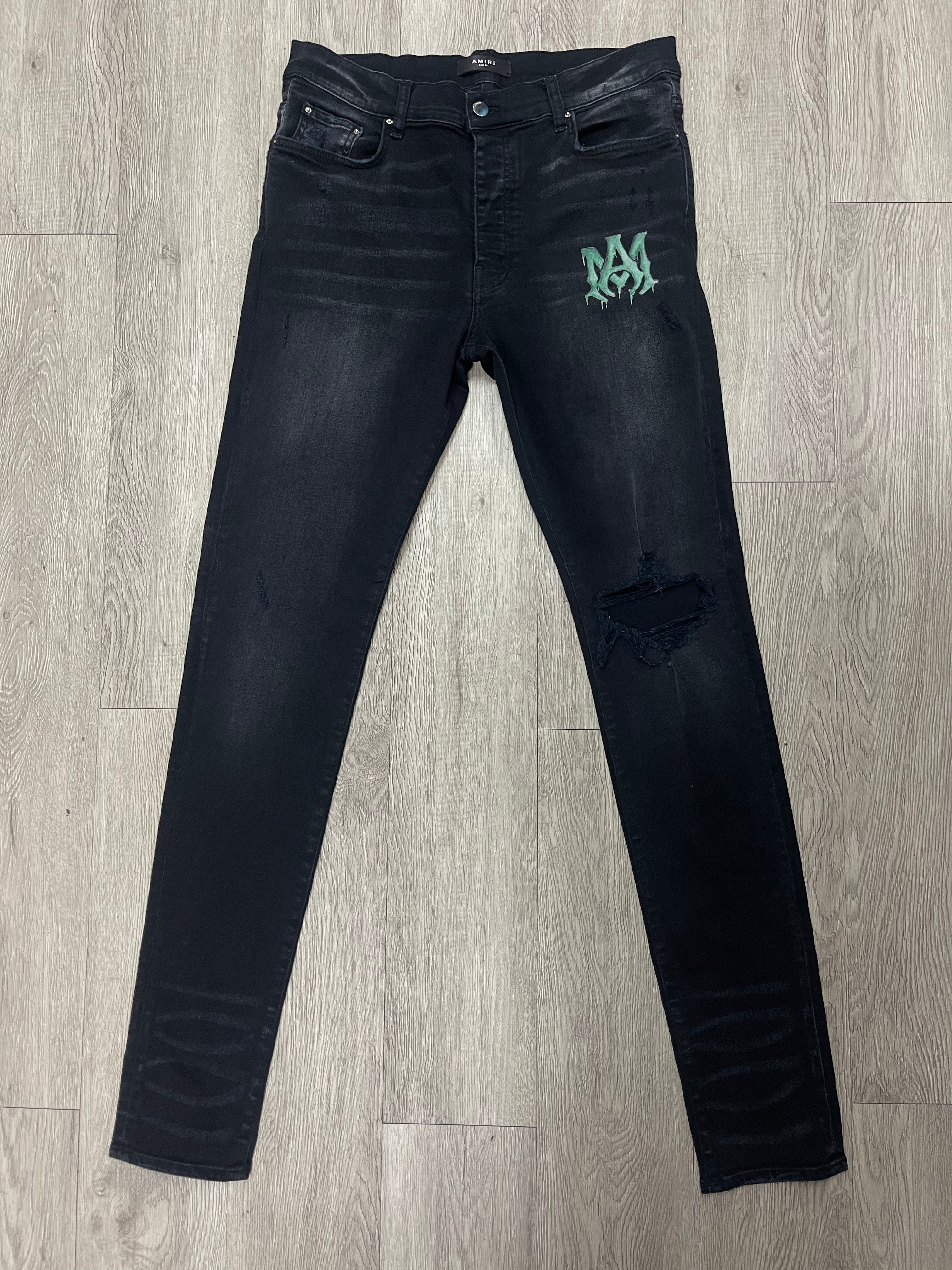 Amiri Black Wash Slime MA Jeans