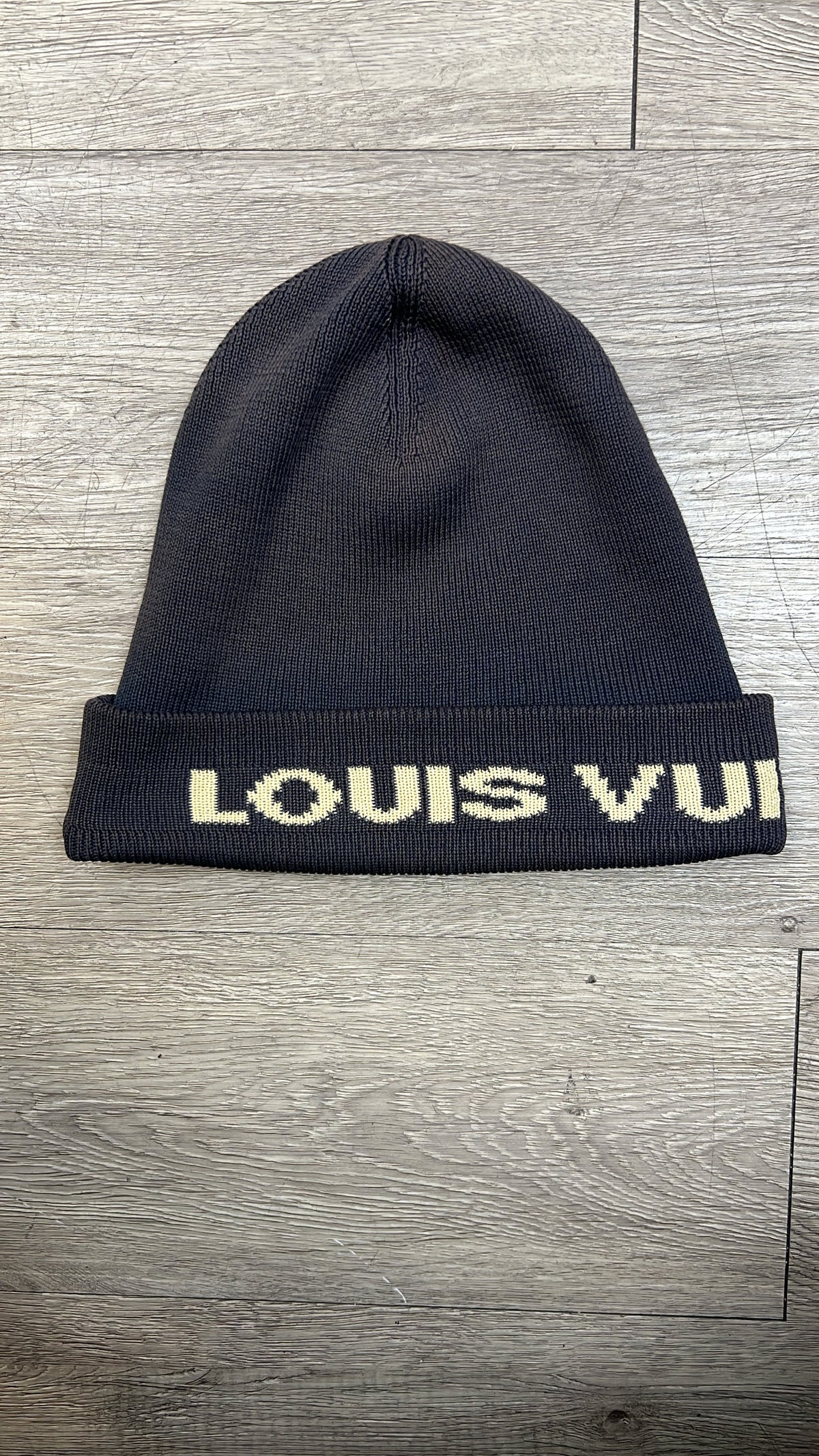 Louis Vuitton Grey Cup Logo (Sunfaded) Beanie