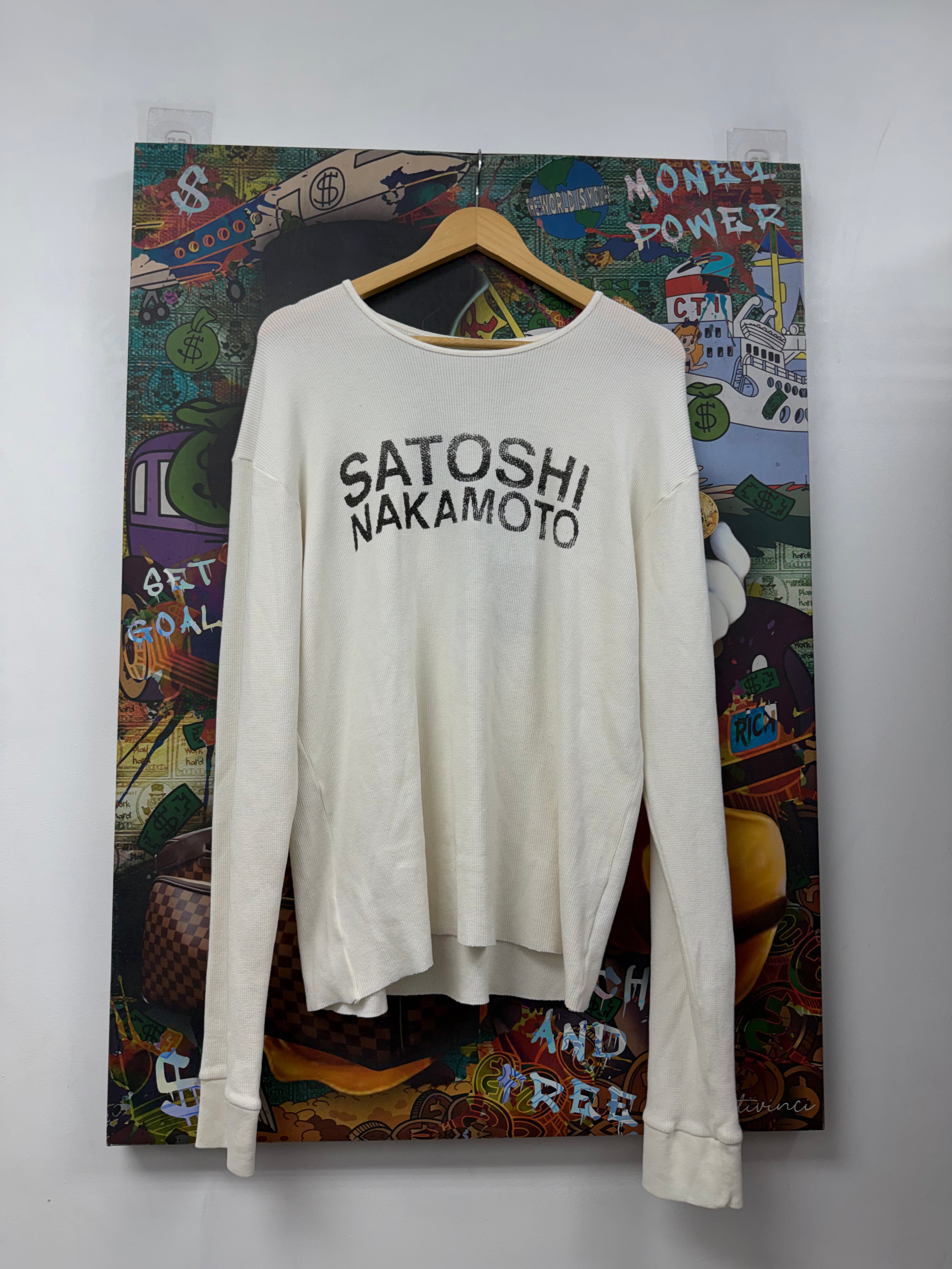 Satoshi Nakamoto White Black Thermal