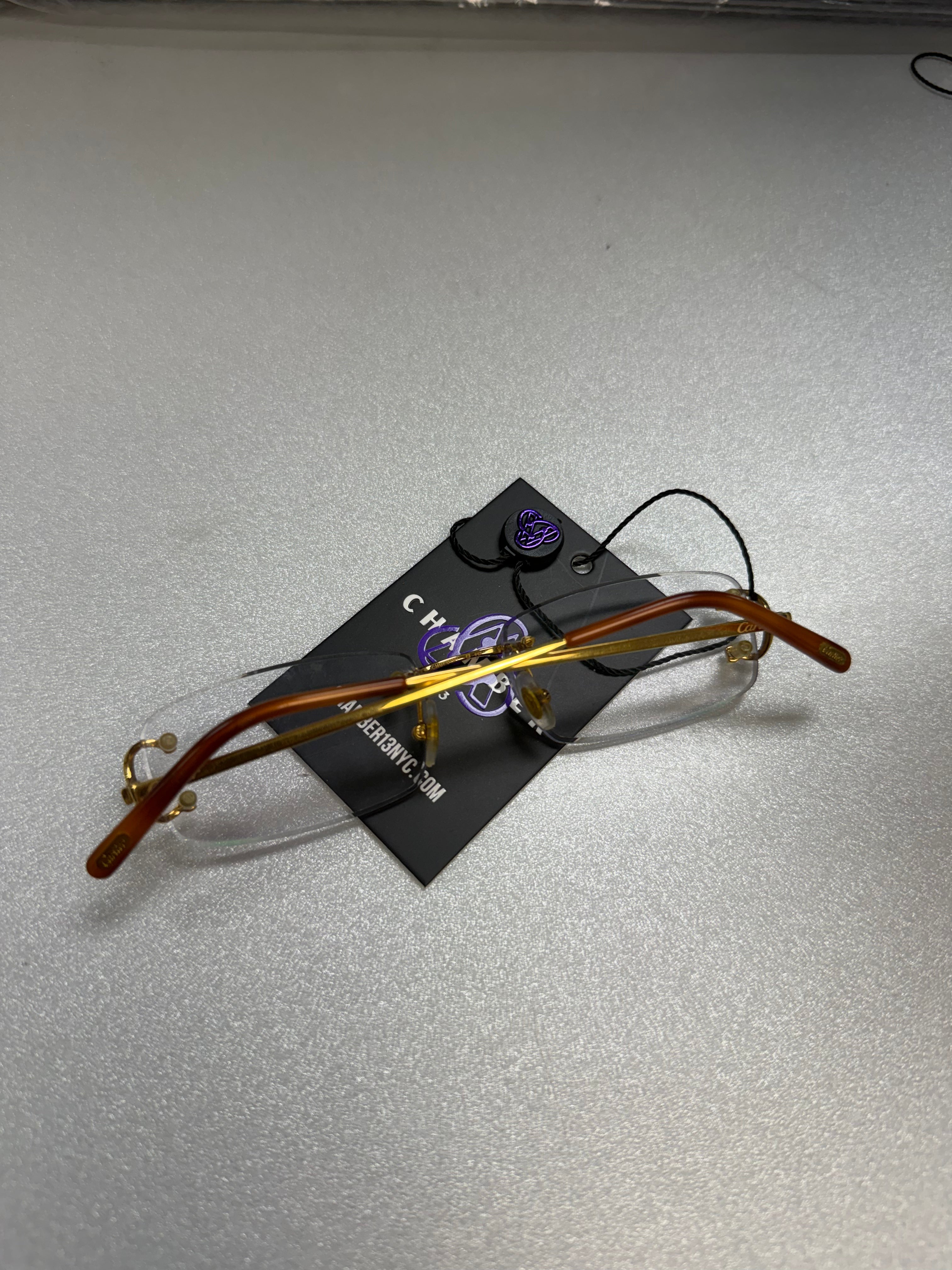 Cartier Gold Clear C-Decor Glasses