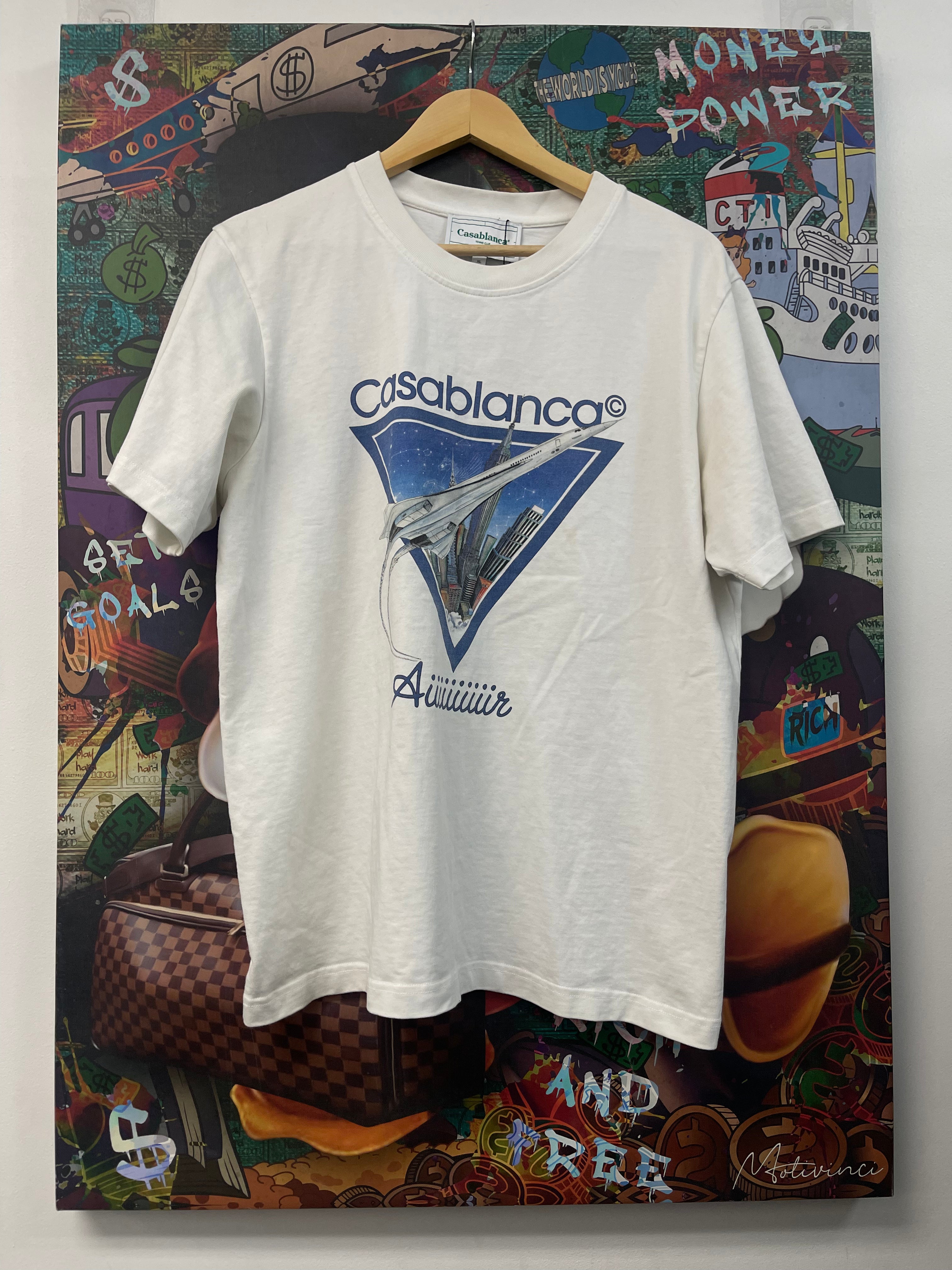 Casablanca White Blue Air Tee