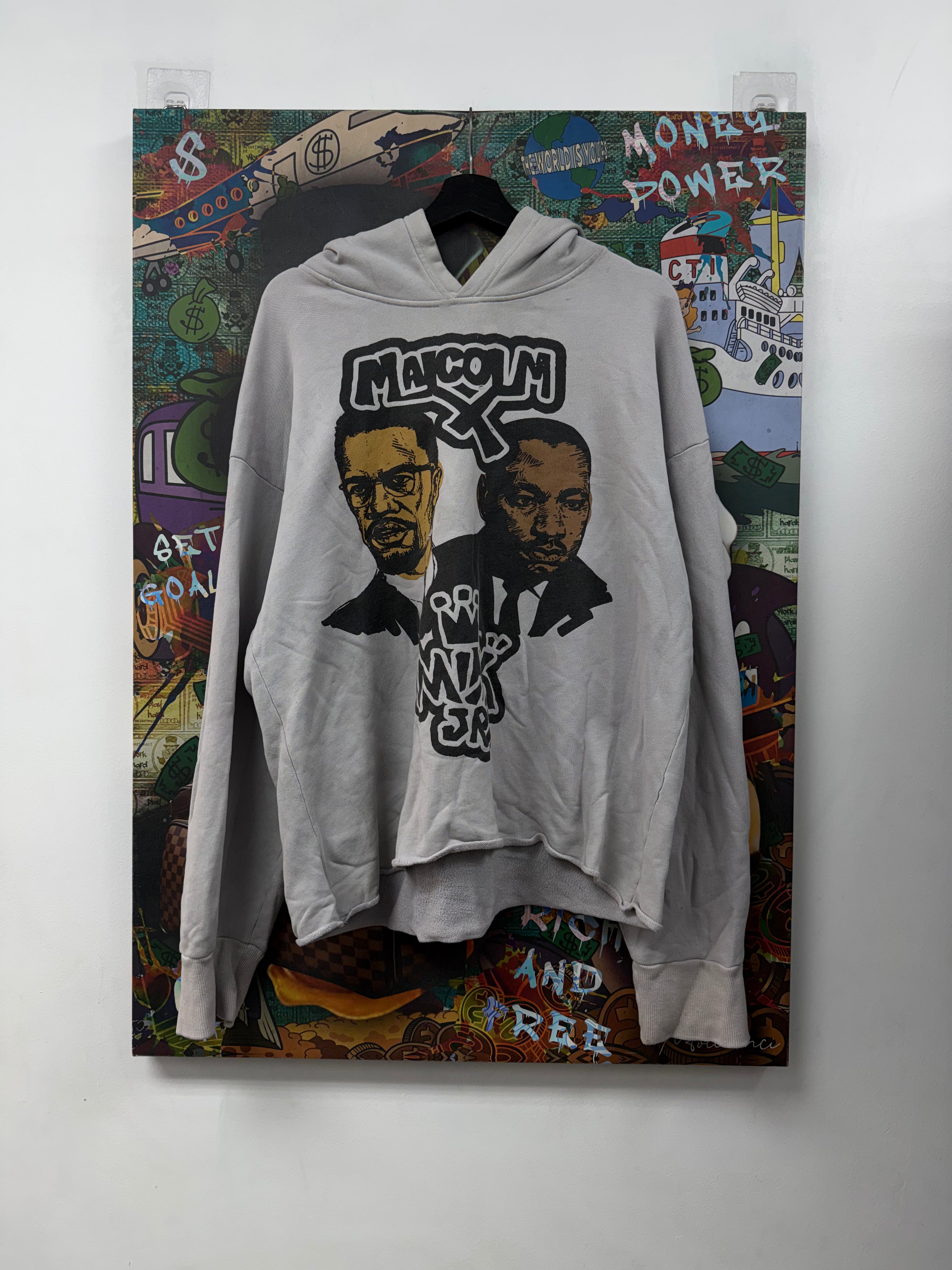 Barriers Grey Malcom X MLK Hoodie
