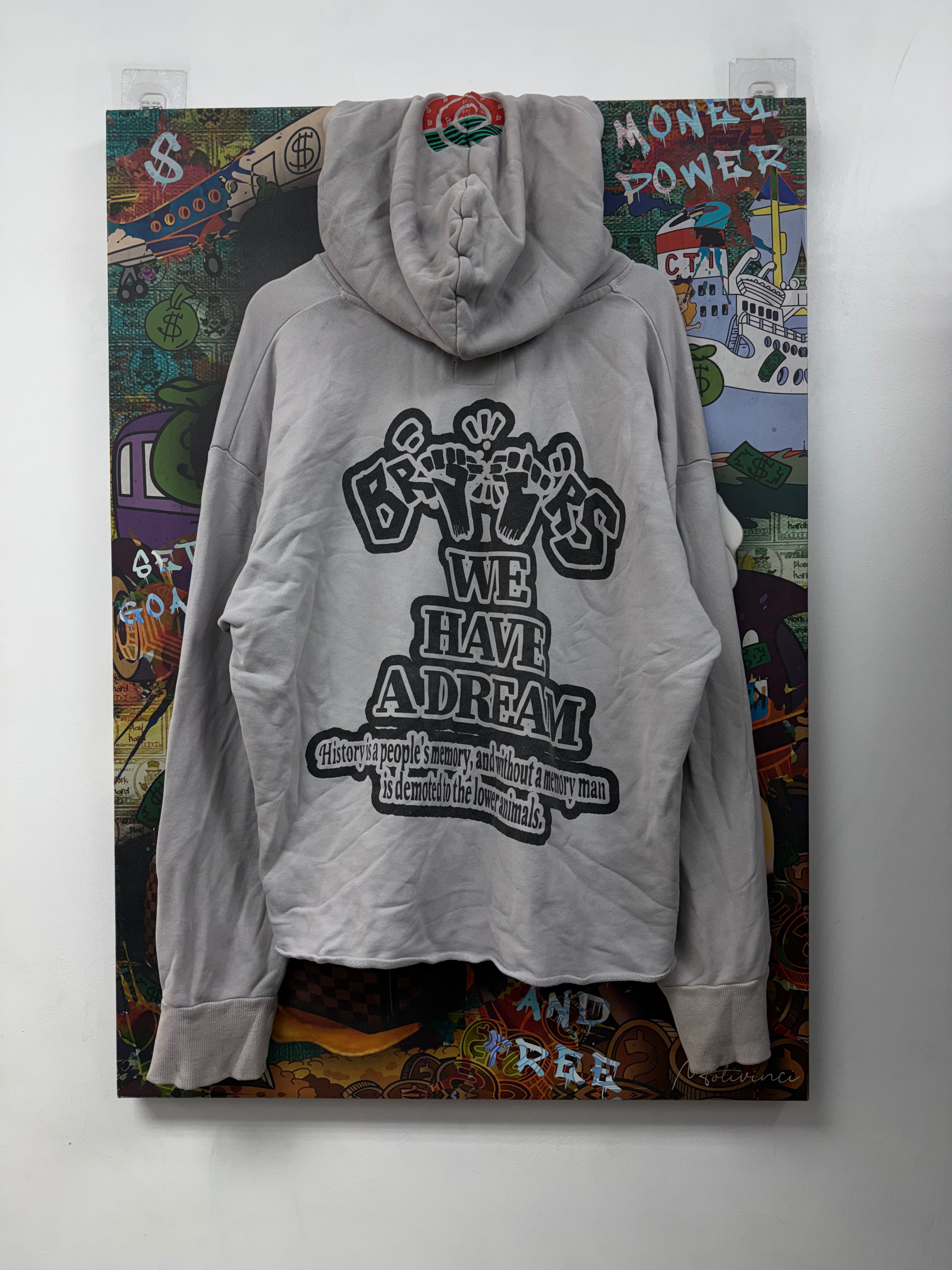 Barriers Grey Malcom X MLK Hoodie