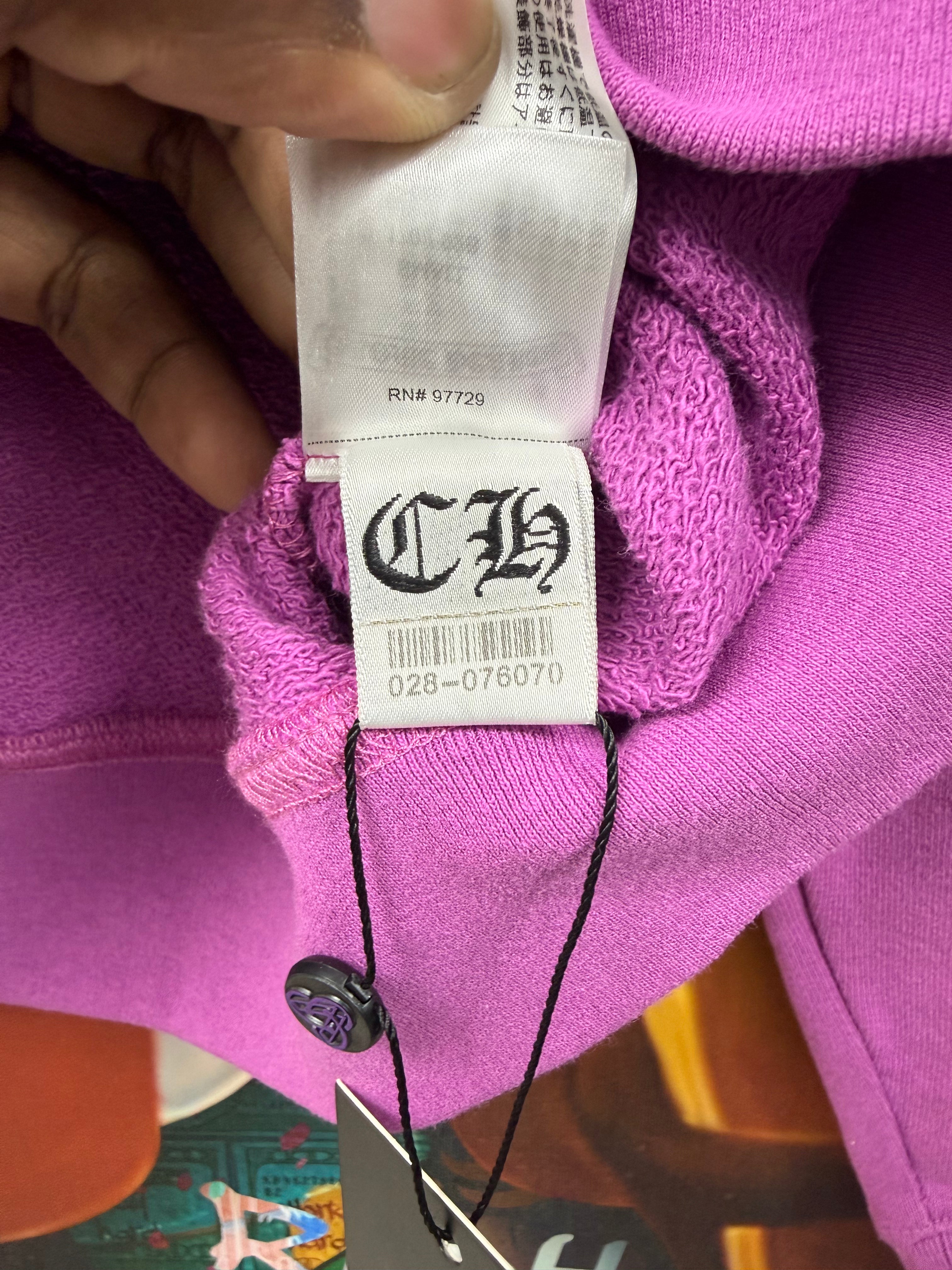 Chrome  Hearts Matty Boy Purple Web Hoodie