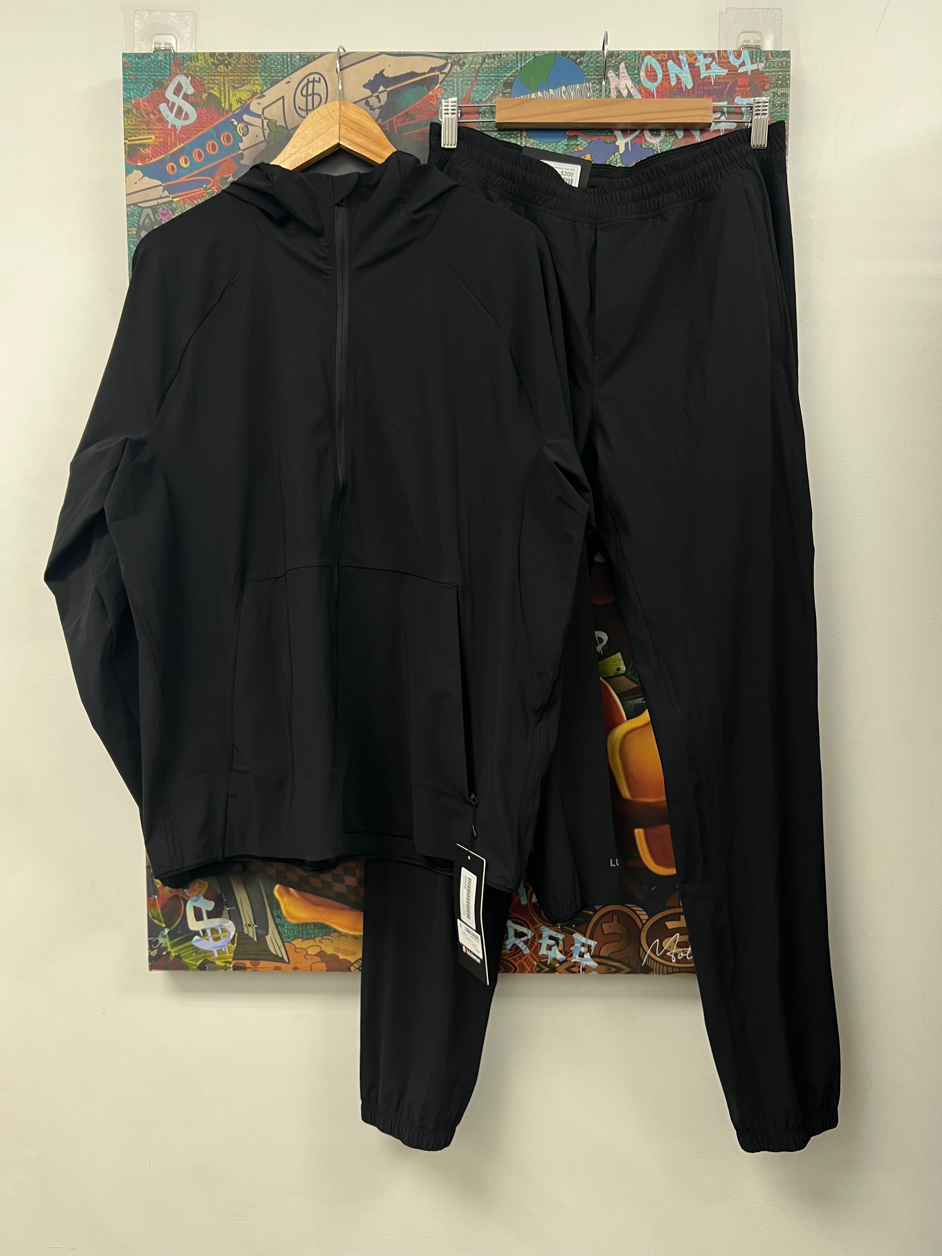 Lululemon Black Pacebreaker Track Suit