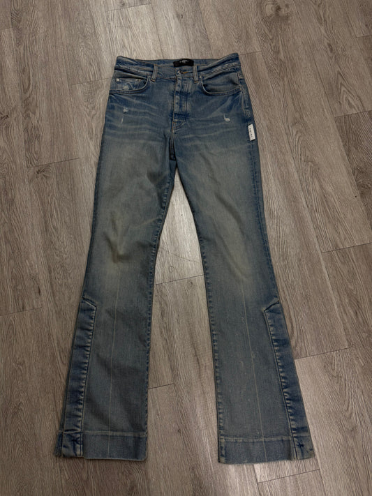 Amiri Light Wash Denim Flare Jeans