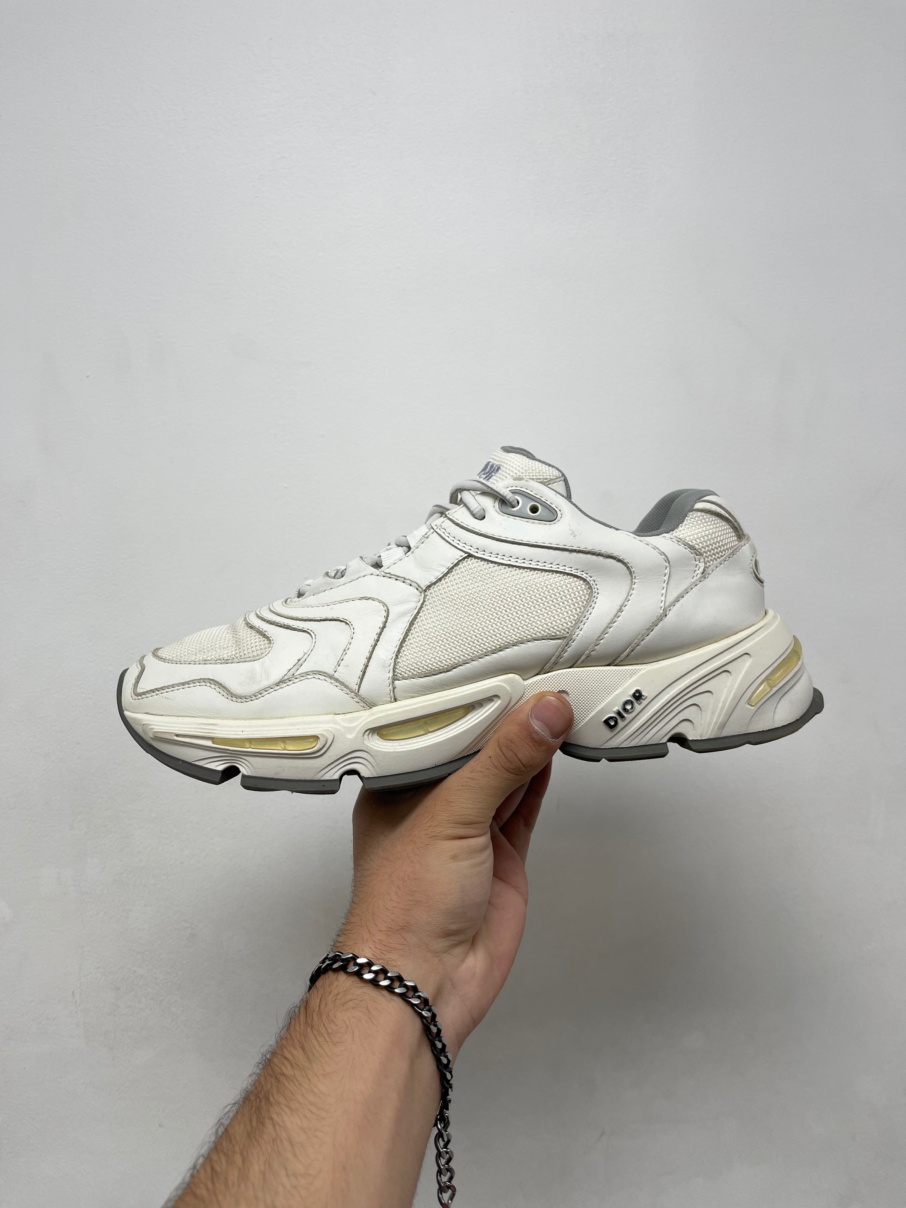 Dior White CD-1 Sneakers