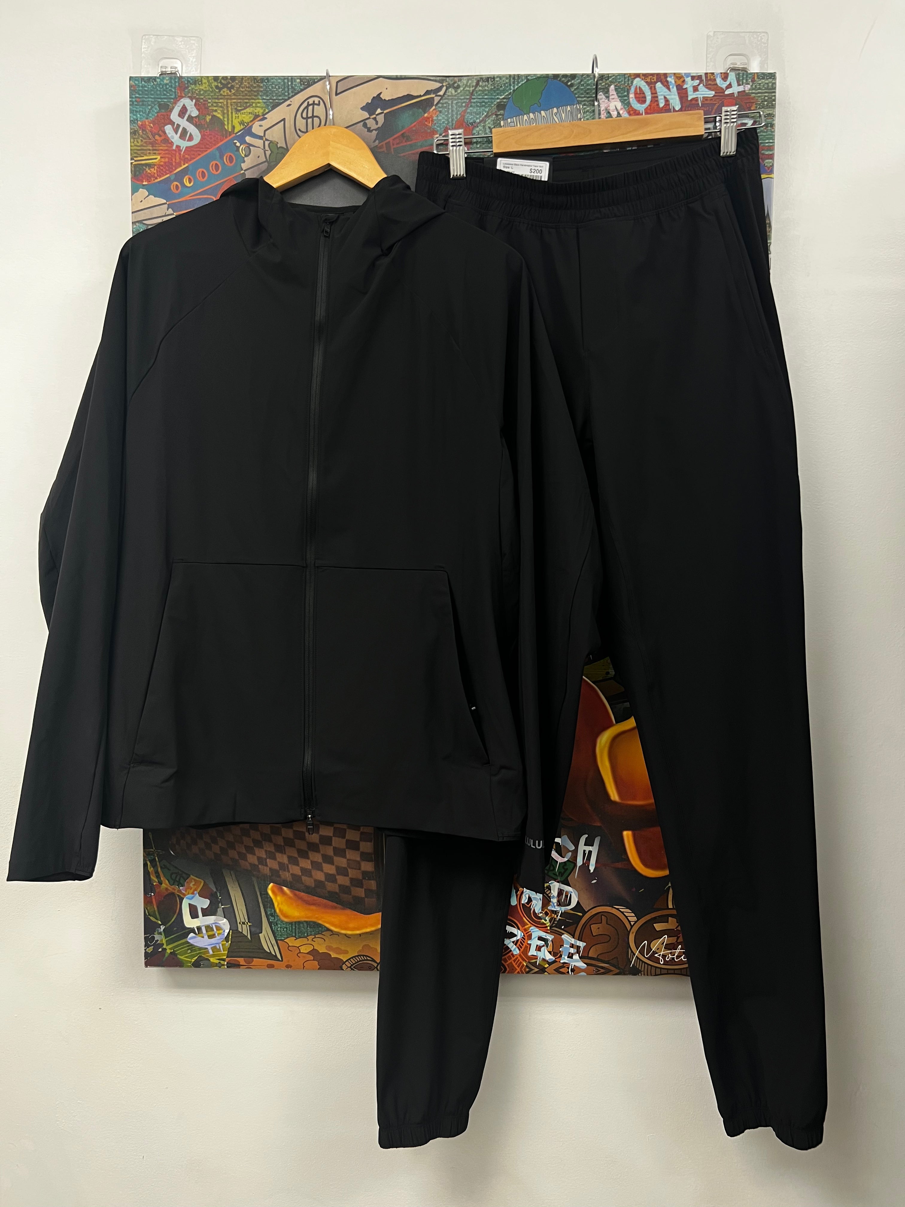 Lululemon Black Pacebreaker Track Suit