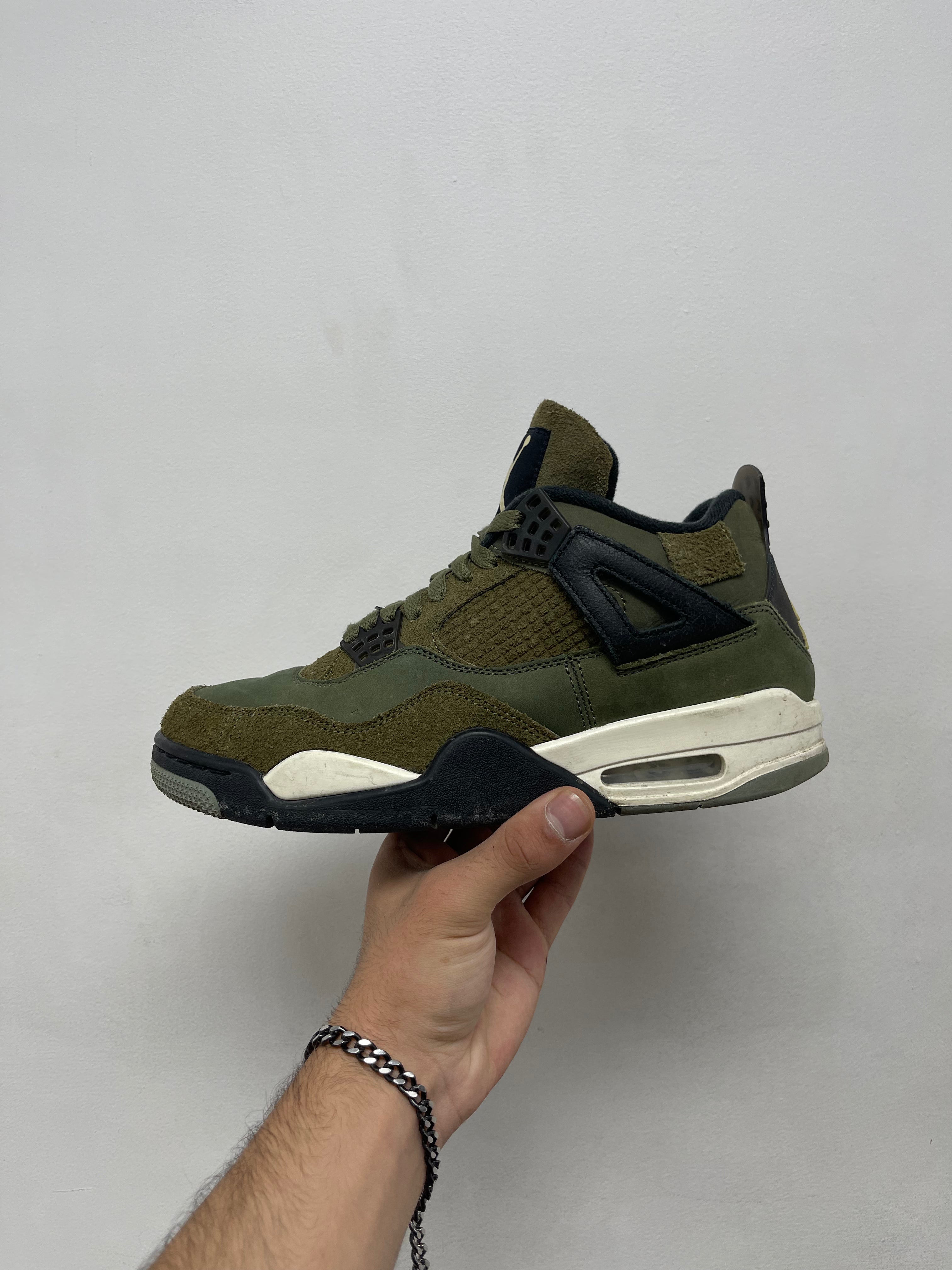Jordan 4 Craft Medium Olive Sneakers
