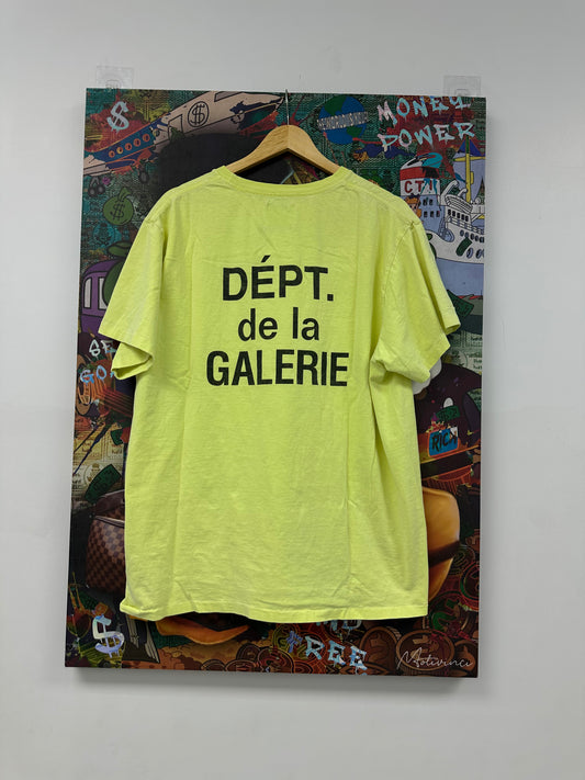 Gallery Dept Tee Neon Black Used XL N/A