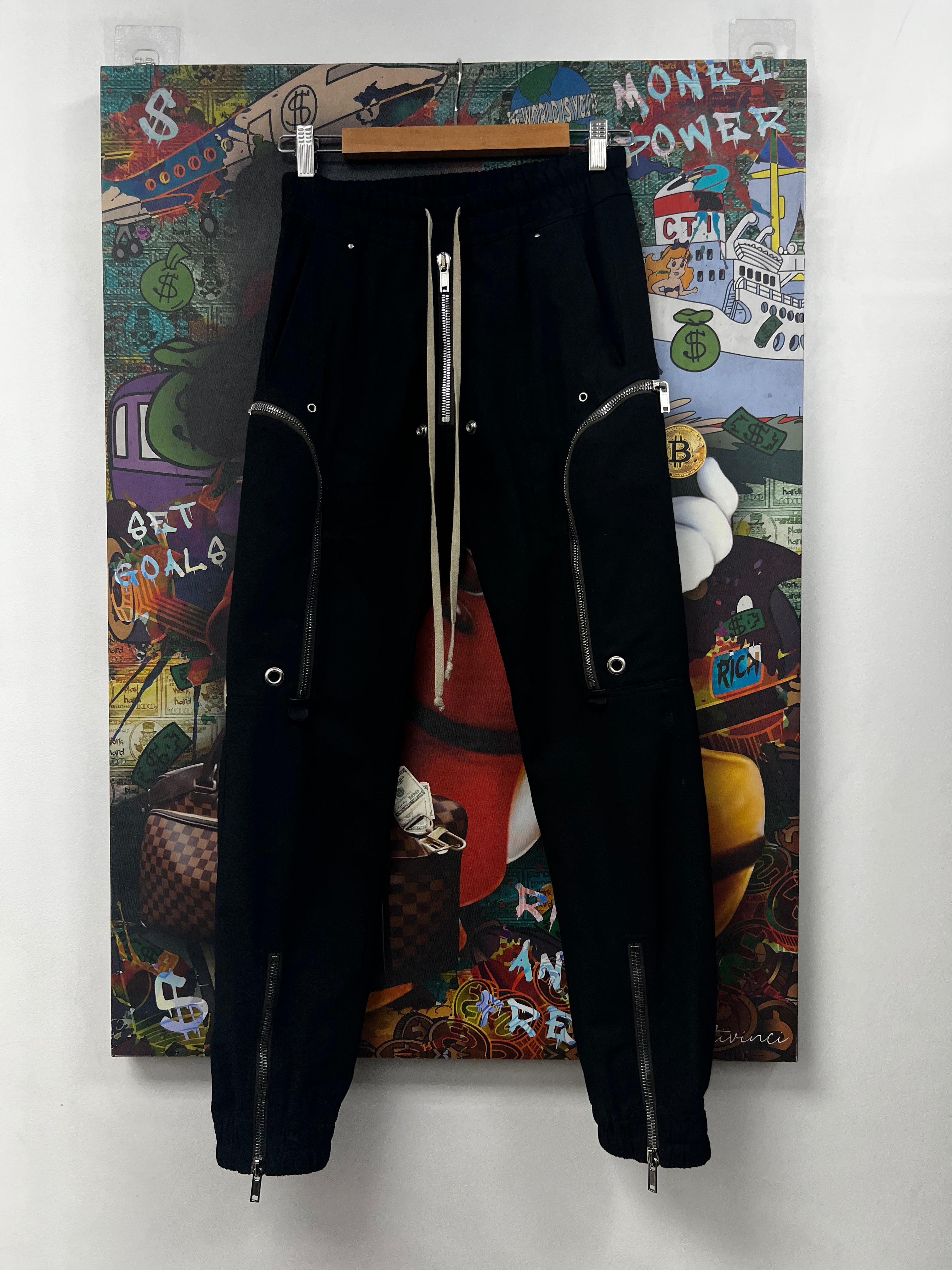 Rick Owens Black Cargo Bauhaus (46) Pants