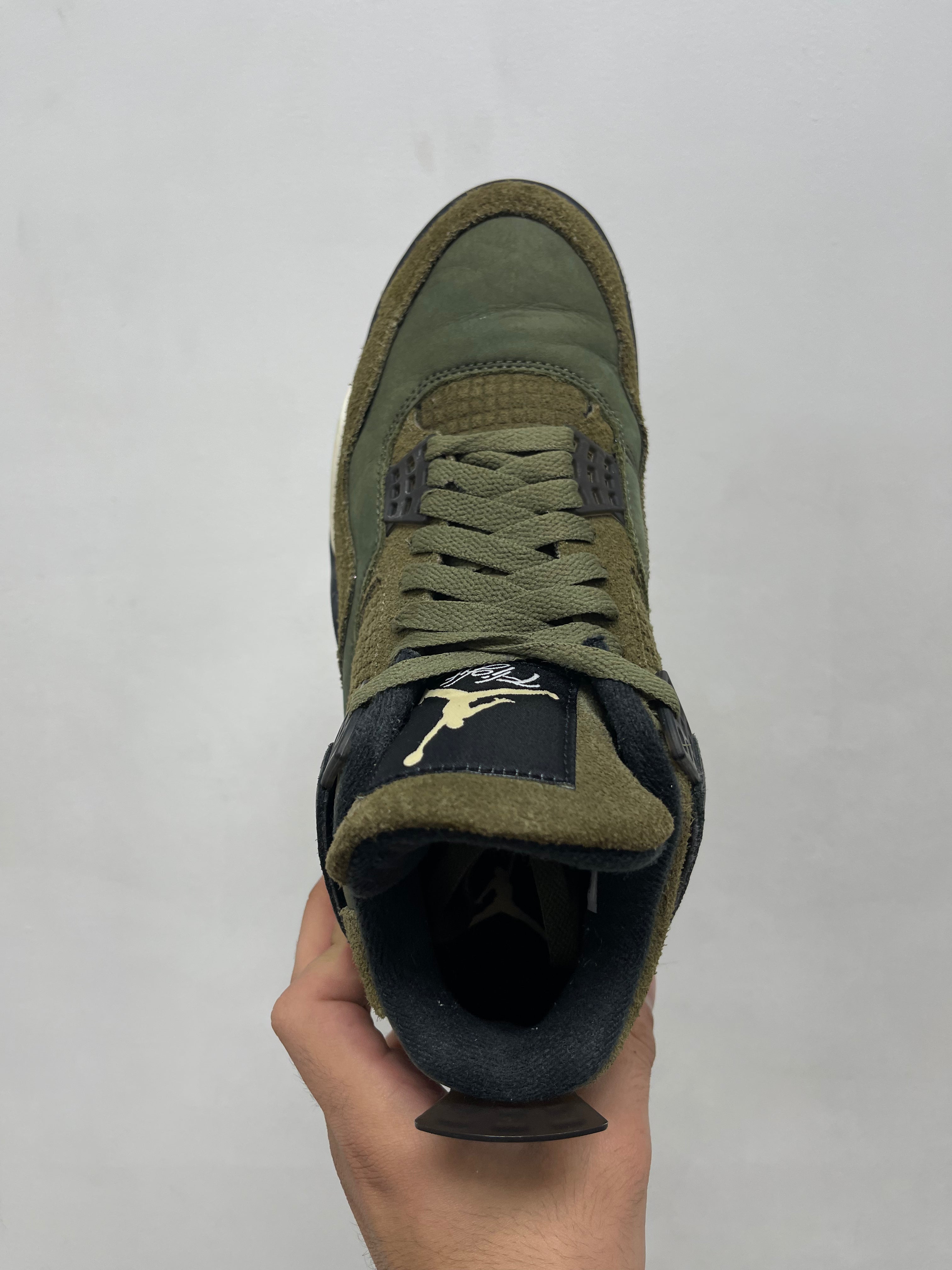 Jordan 4 Craft Medium Olive Sneakers