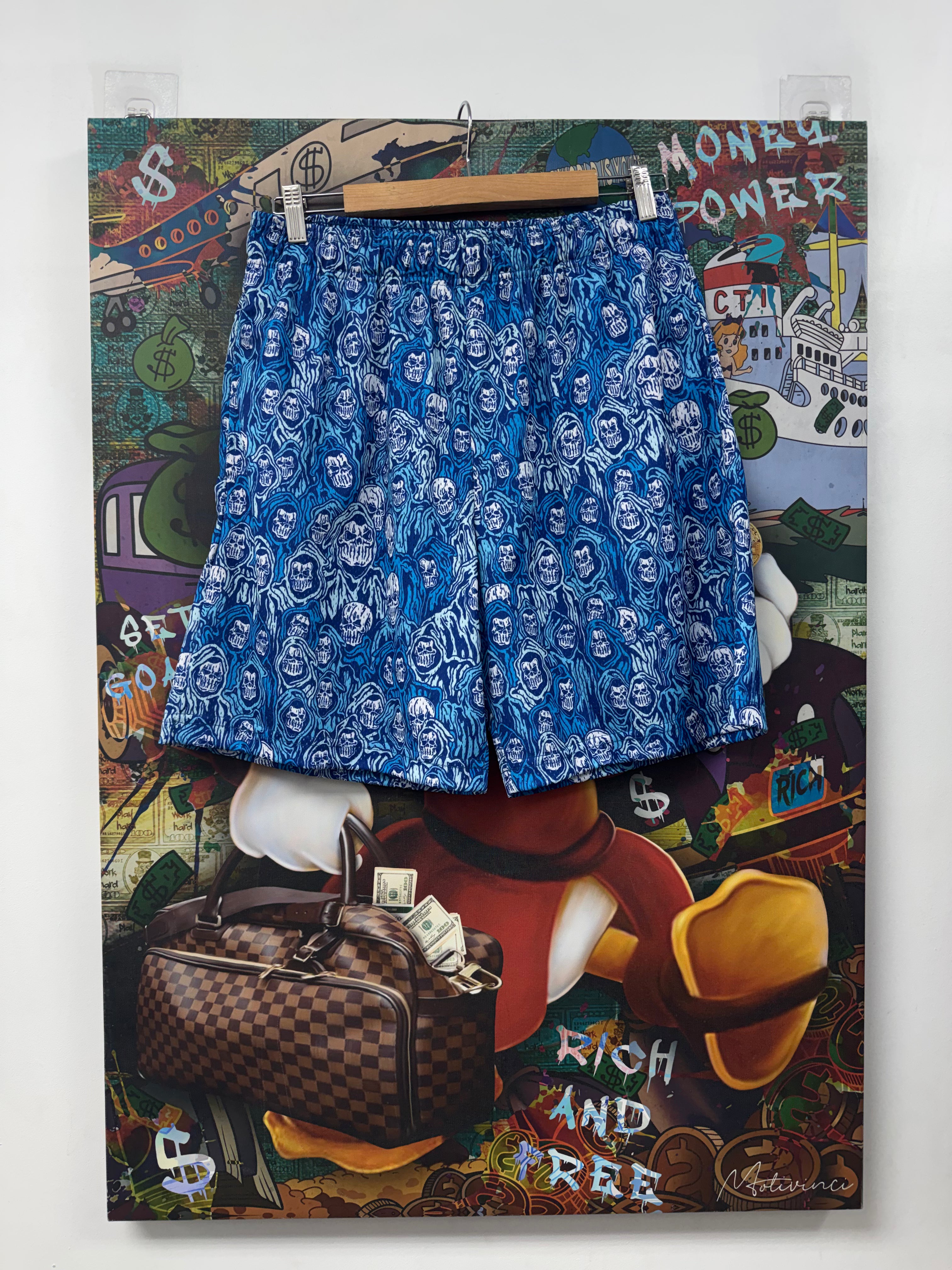 Warren Lotas Baby Blue Reaper Shorts