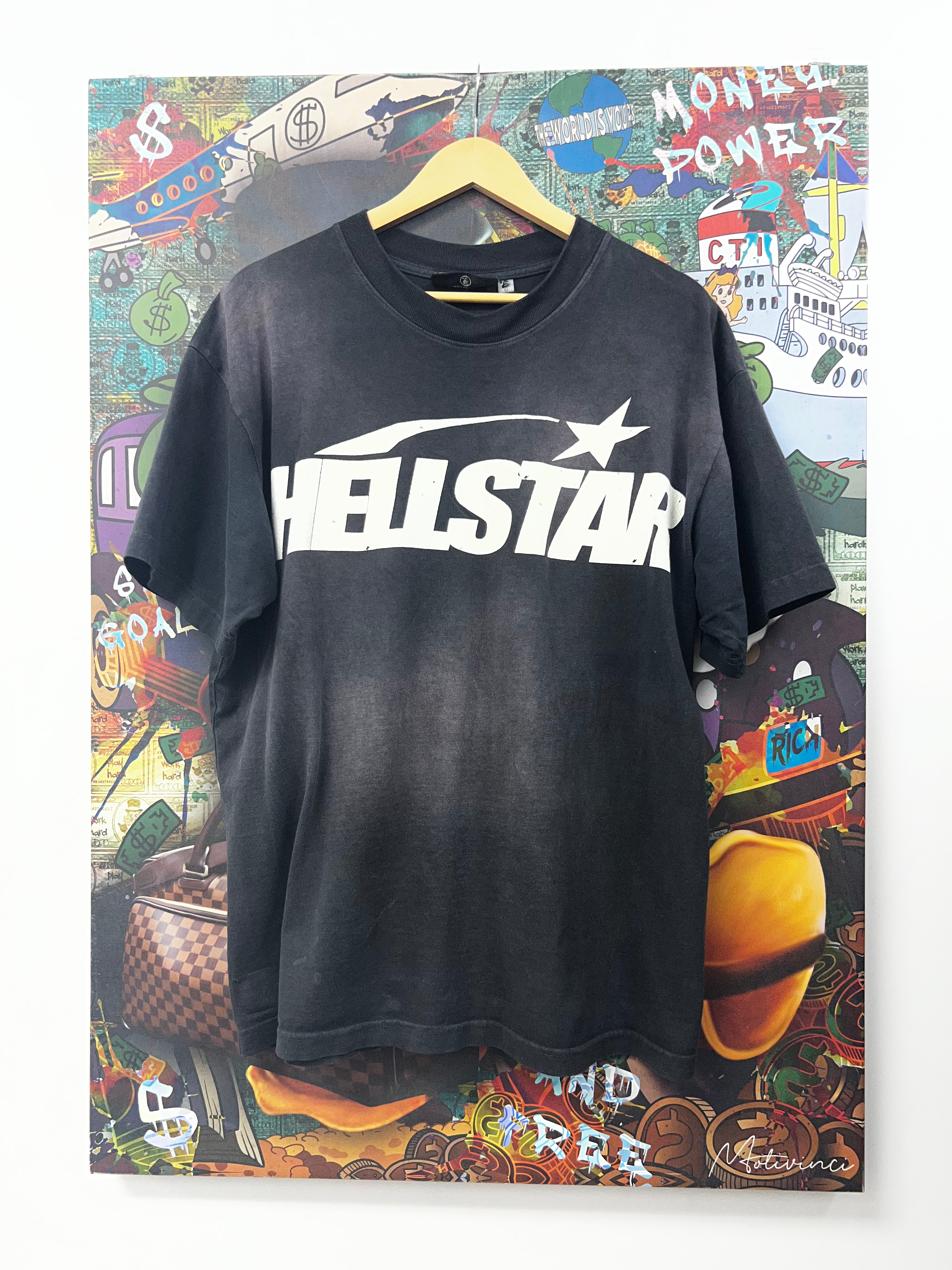 Hellstar Black Classic Logo Tee