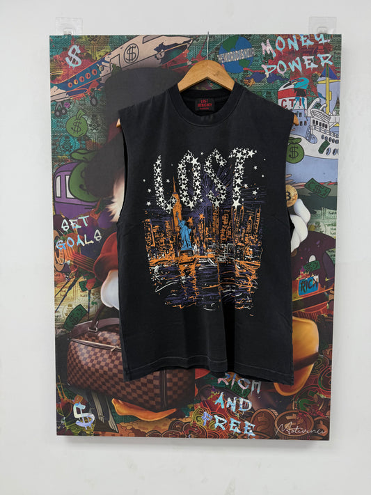 Lost Intricacy Starlit City Sleeveless Tee (L XL XXL) New