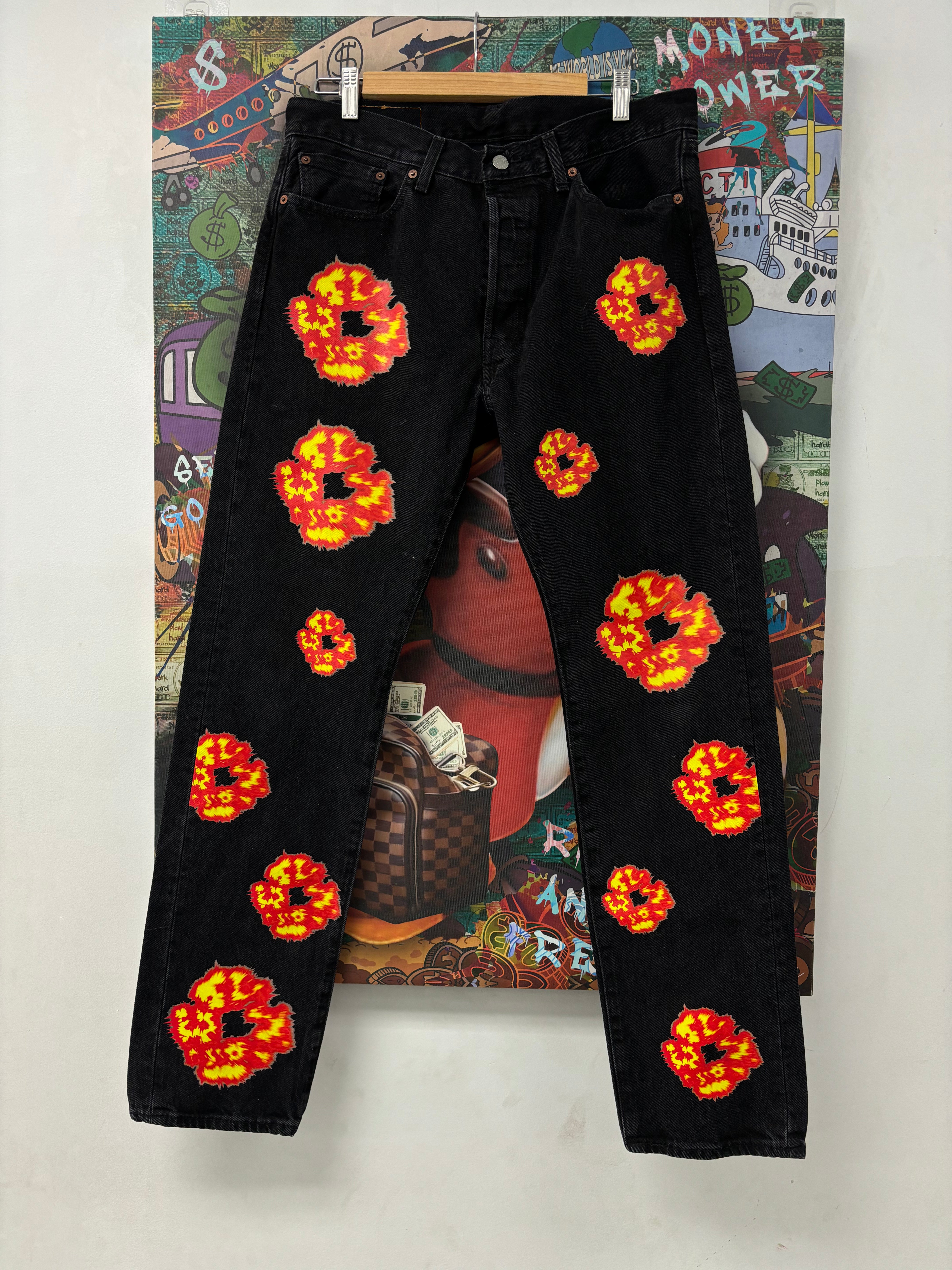 Denim Tears Offset Jeans Black Used 33