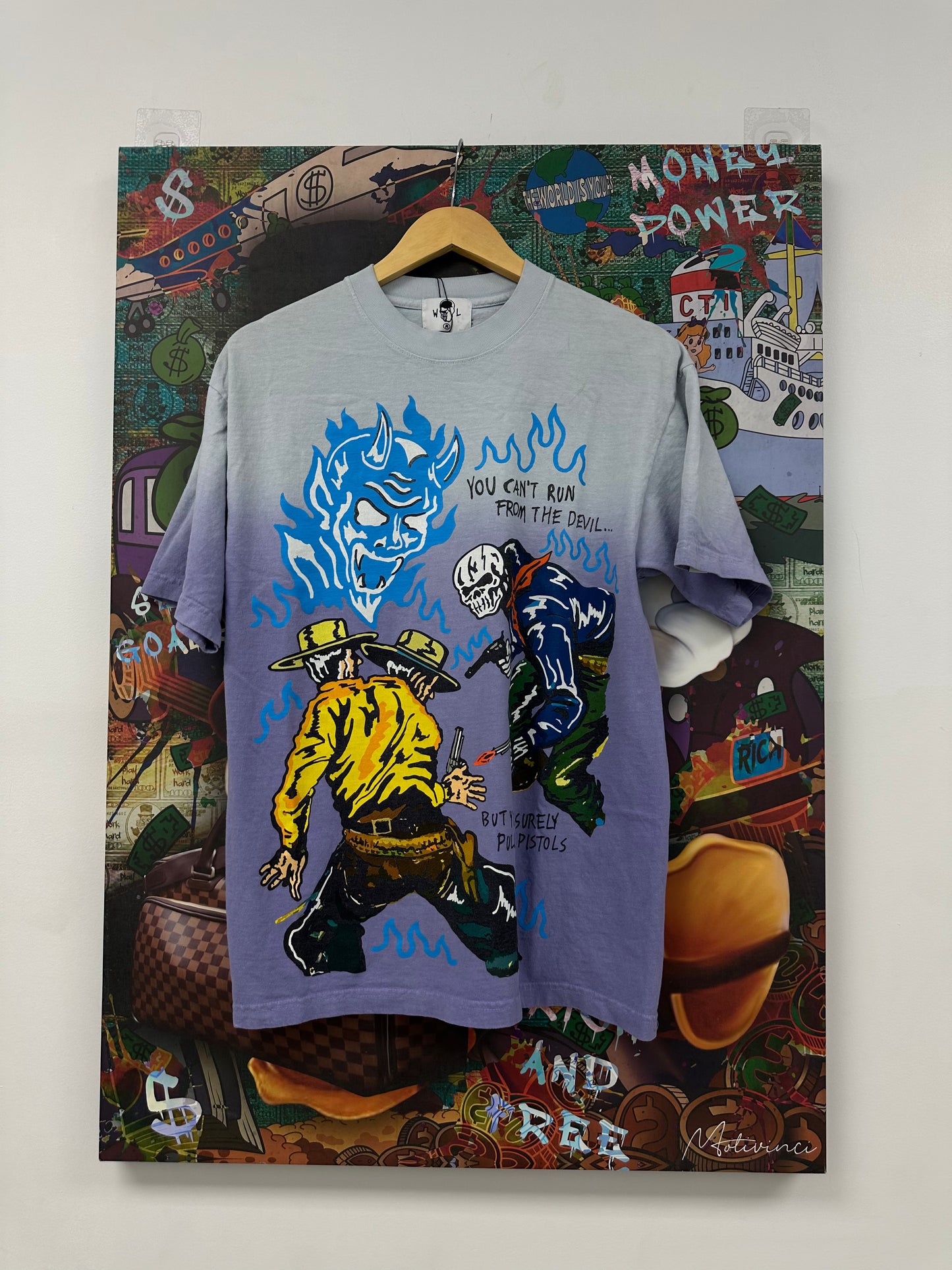 Warren Lotas Run From The Devil Tee Used Medium