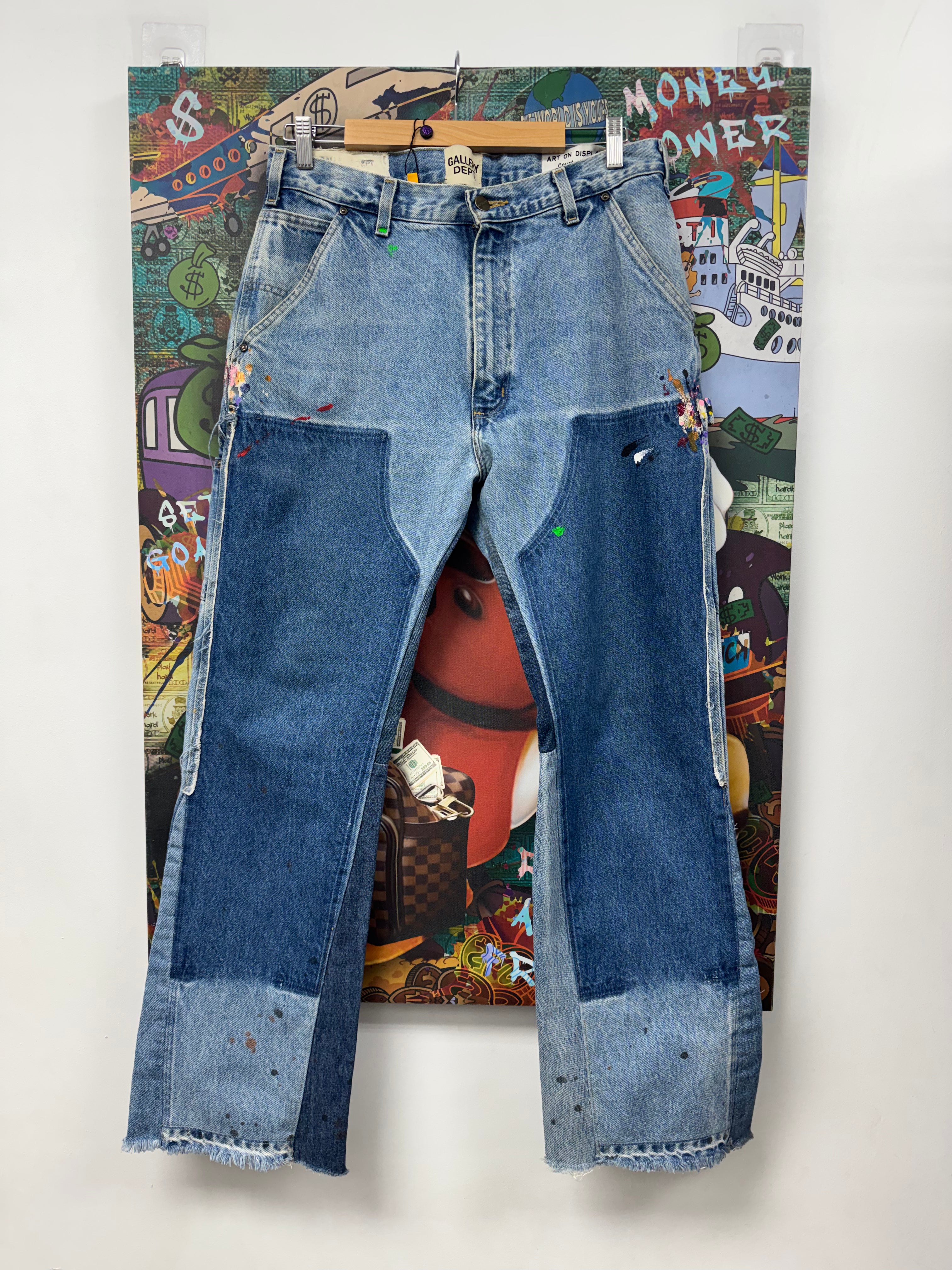 Gallery Dept Carhartt Flared Paint Splatter Jeans