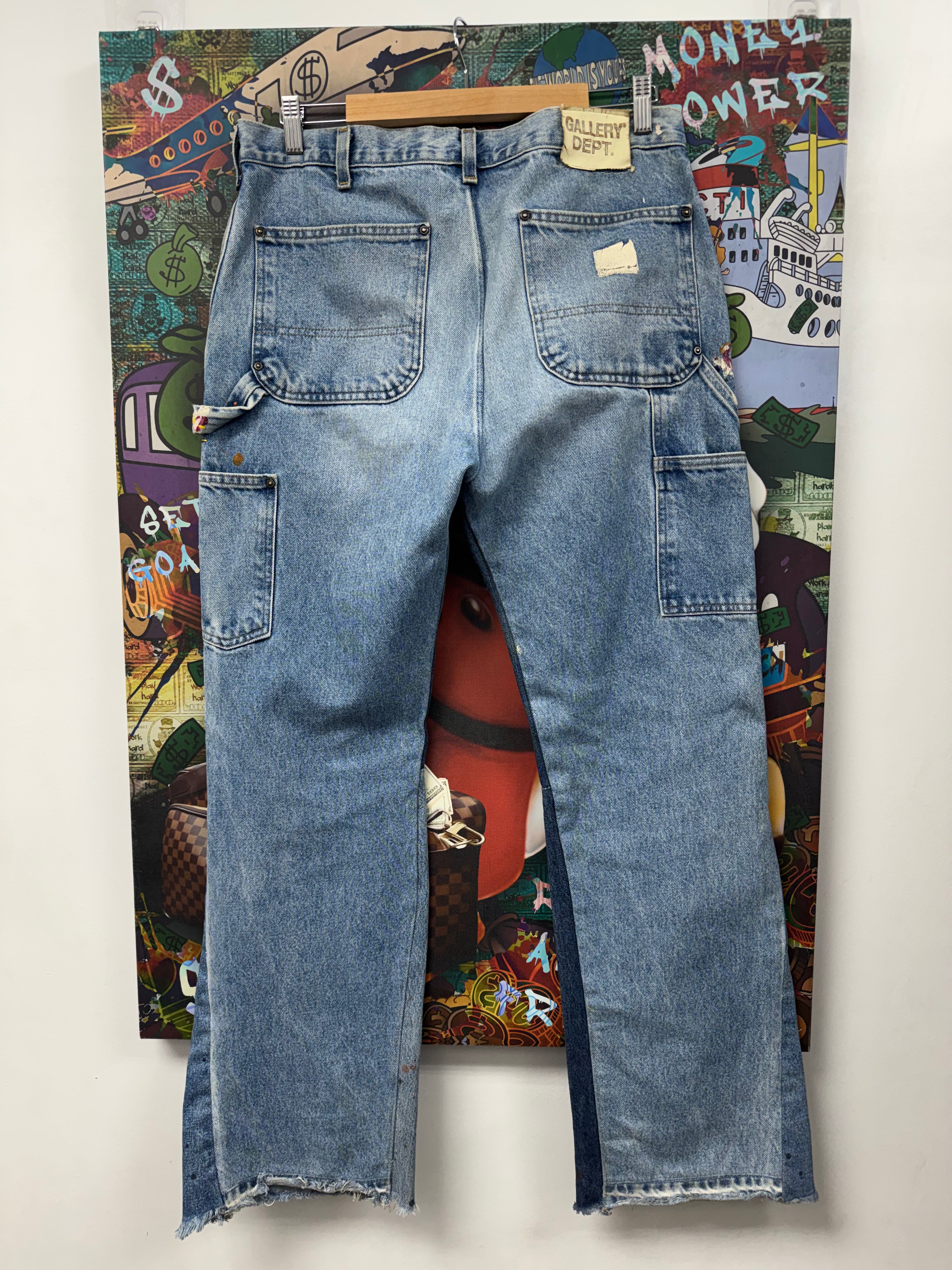 Gallery Dept Carhartt Flared Paint Splatter Jeans