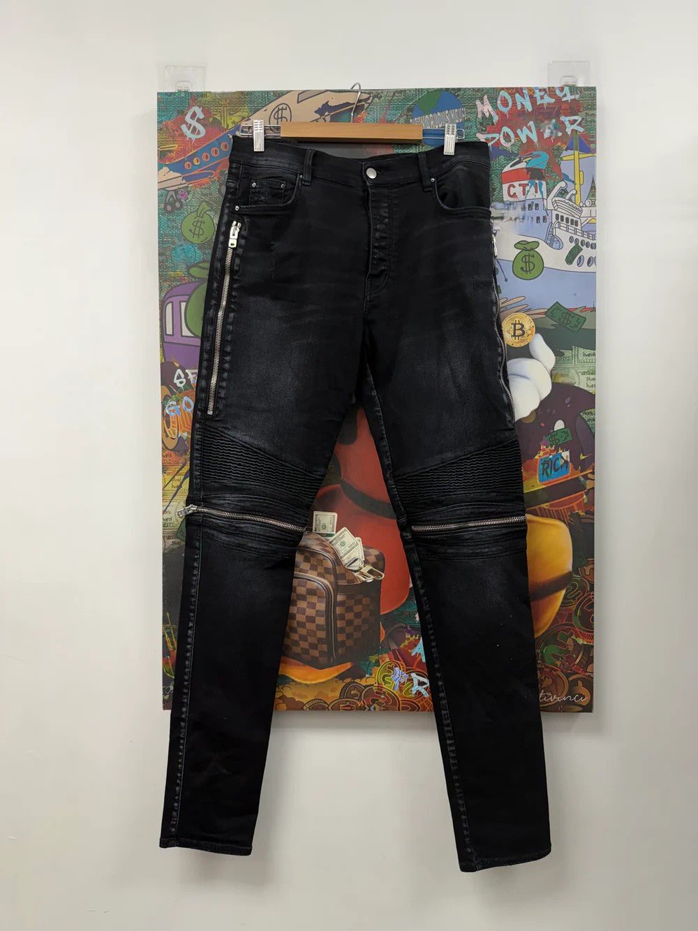 Amiri Denim Patch MX2 Black Jeans