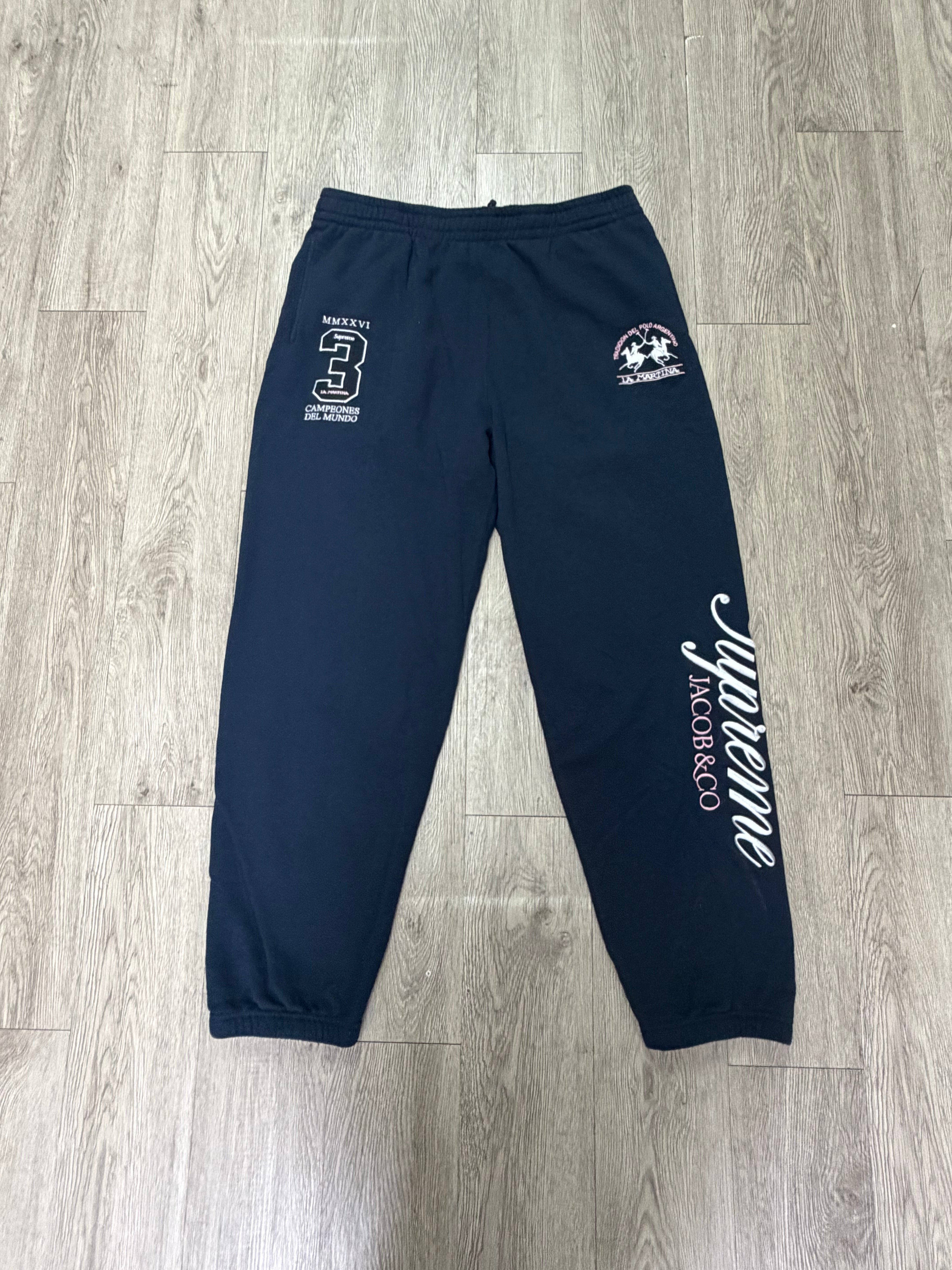 Supreme Navy La Martina Sweats