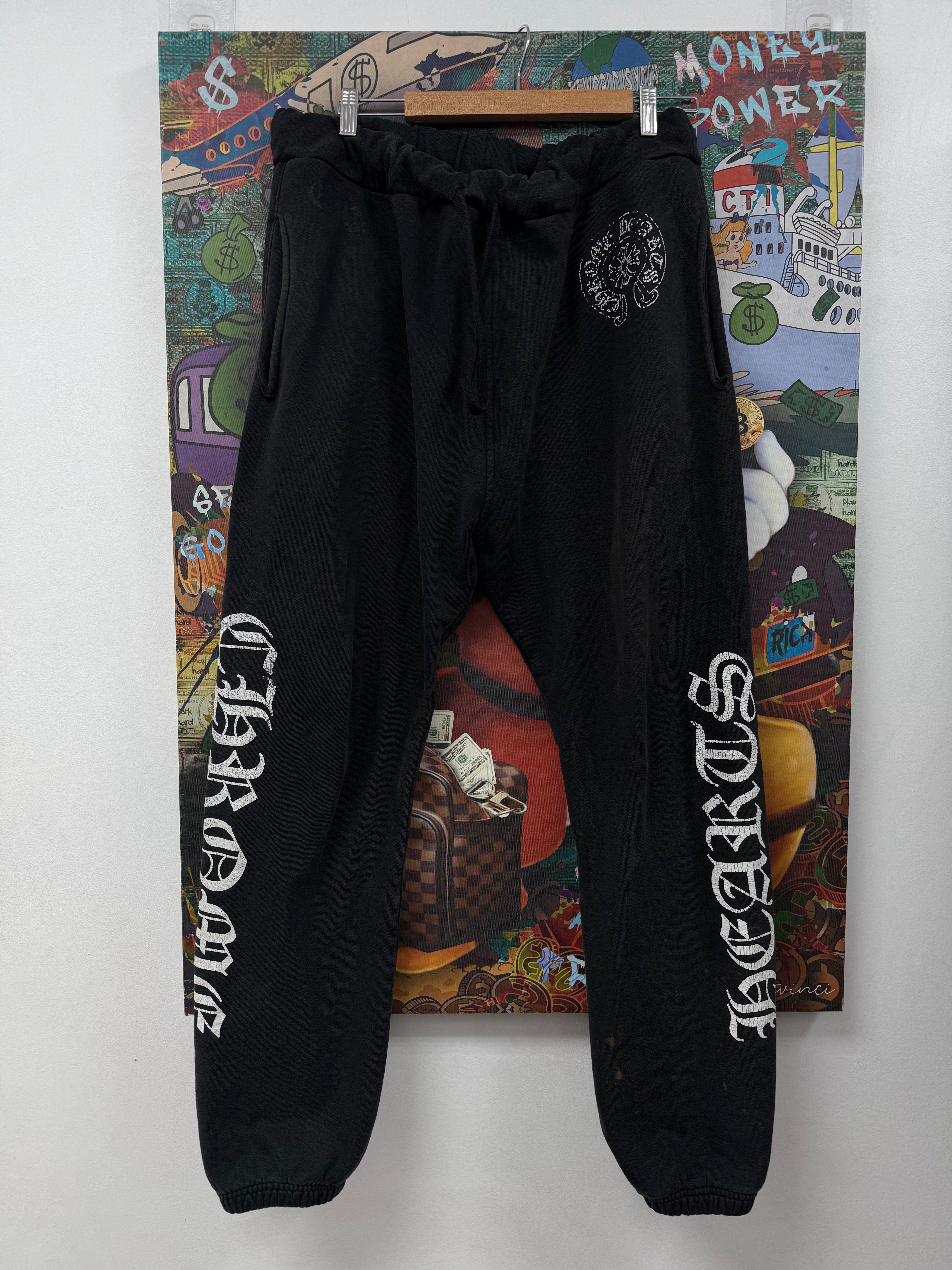 Chrome Hearts Black Horseshoe Logo Sweats