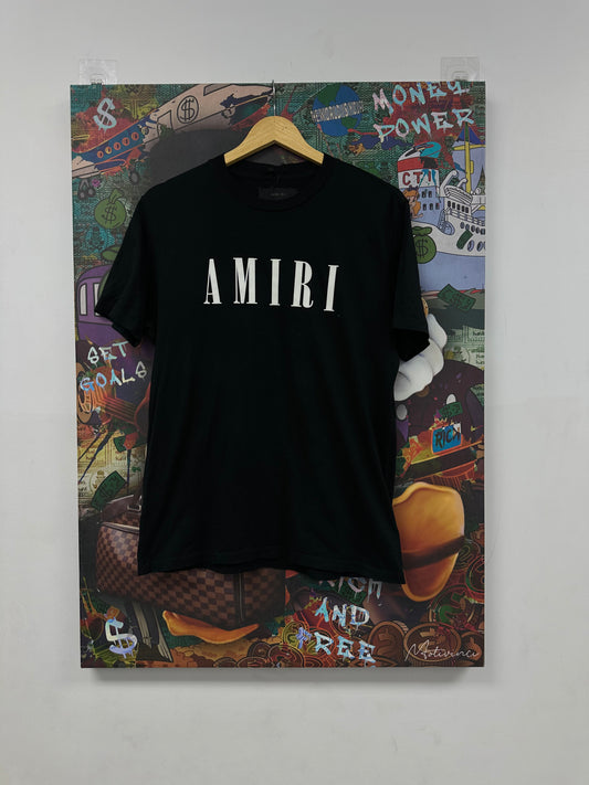 Amiri Core Logo Tee Black White Used XS N/A