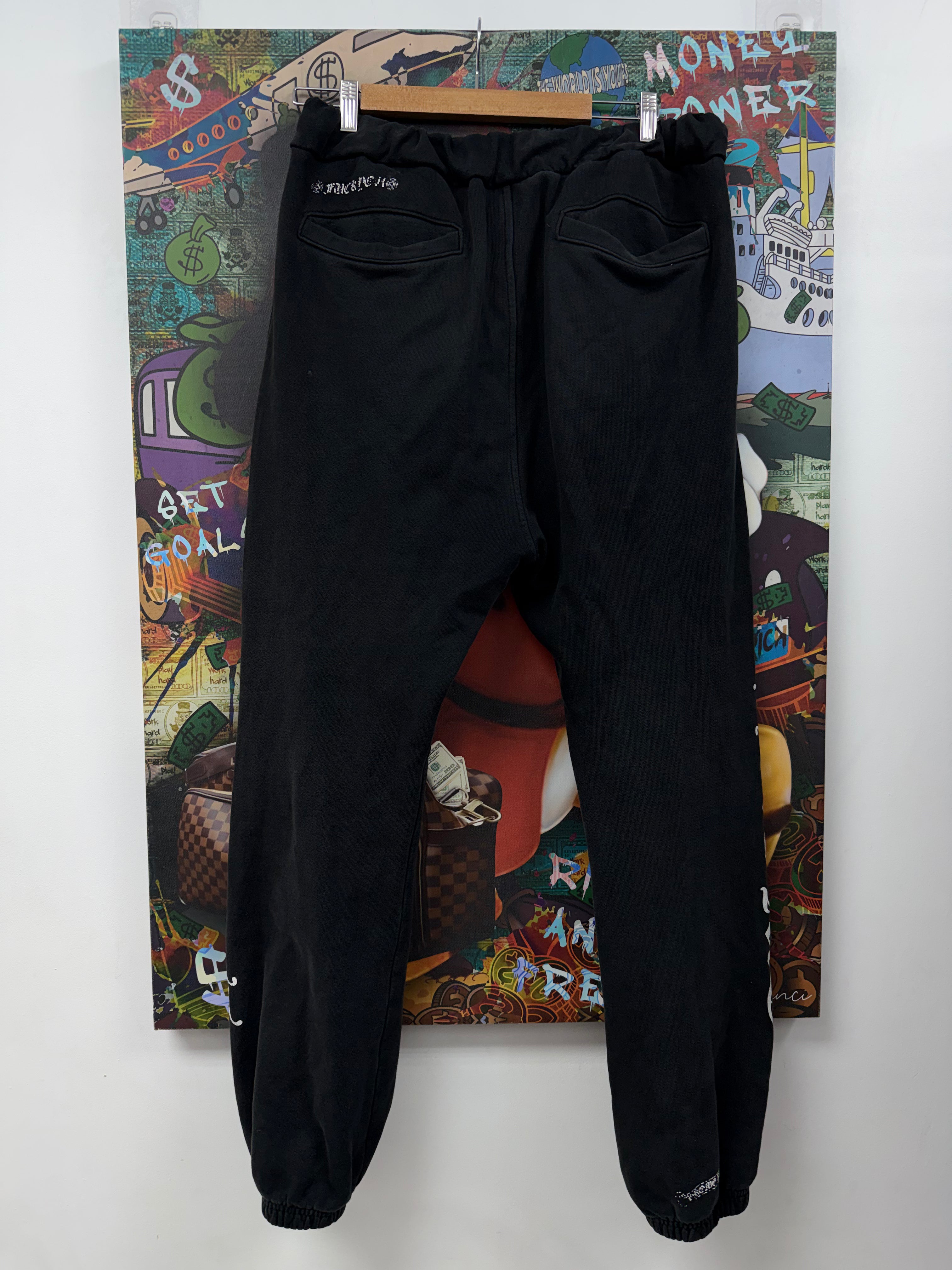 Chrome Hearts Black Horseshoe Logo Sweats