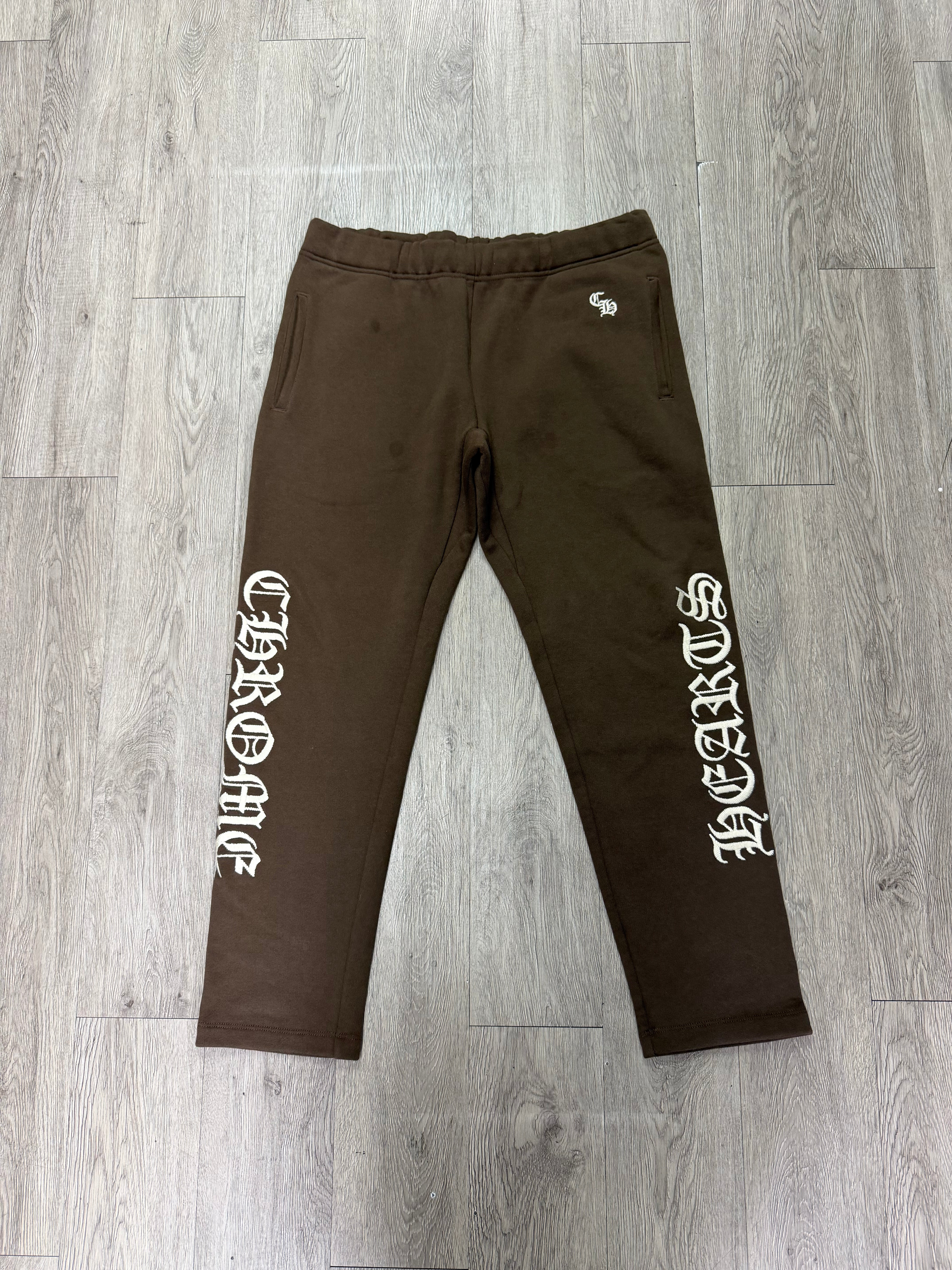 Chrome Hearts Brown Slo-Ride Embroidered Sweats